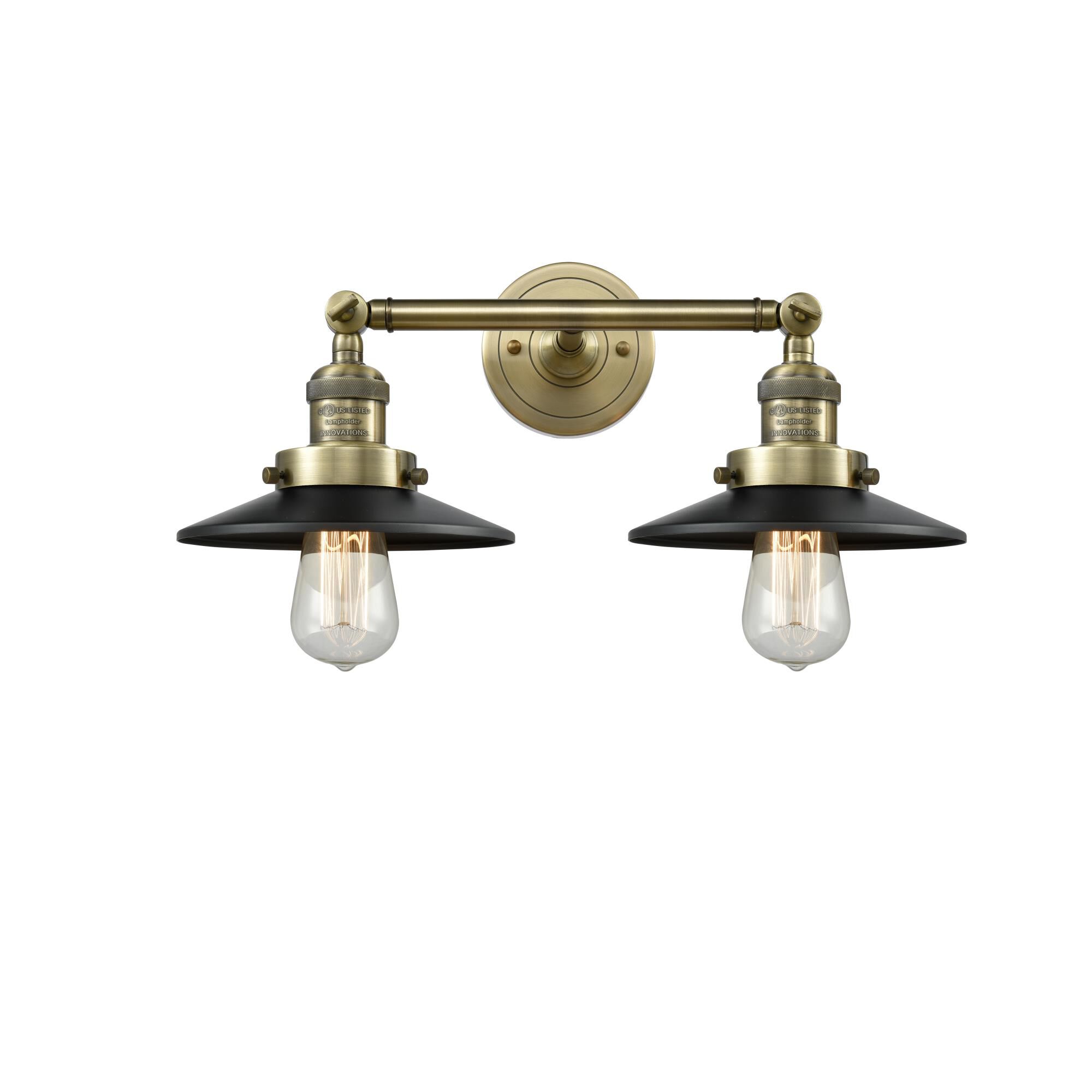 Bruno Marashlian Railroad 18 Inch 2 Light Bath Vanity Light by Innovations Lighting