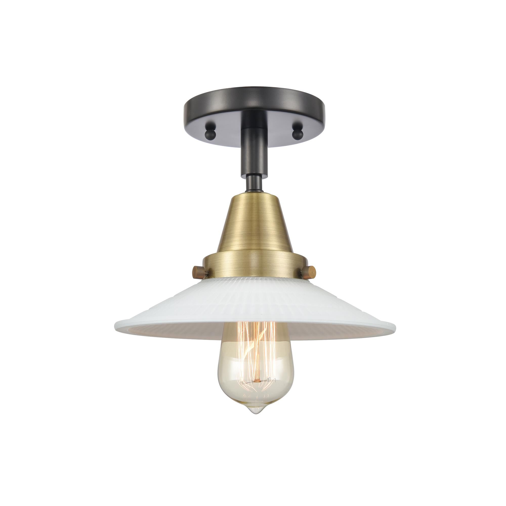 Bruno Marashlian Halophane 8 Inch 1 Light Flush Mount by Innovations Lighting
