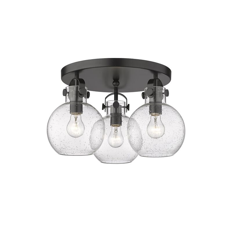 Bruno Marashlian Newton Sphere 19 Inch 3 Light Flush Mount by Innovations Lighting