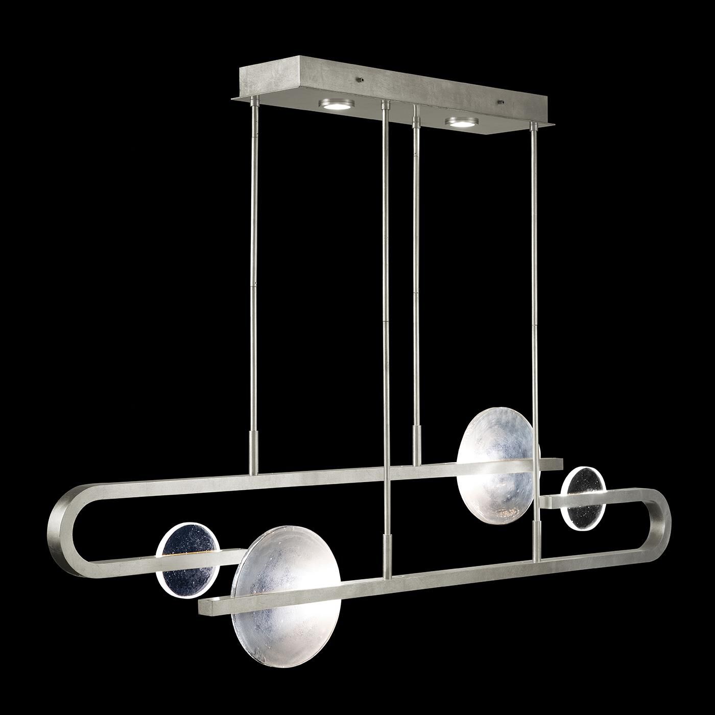 Selene Linear Suspension Light by Fine Art Handcrafted Lighting
