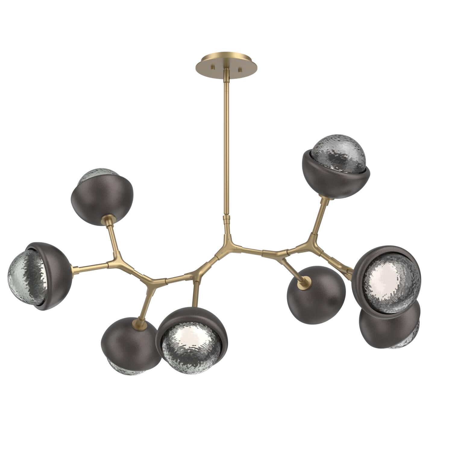 Levi Wilson Cabochon 38 Inch Linear Suspension Light by Hammerton Studio