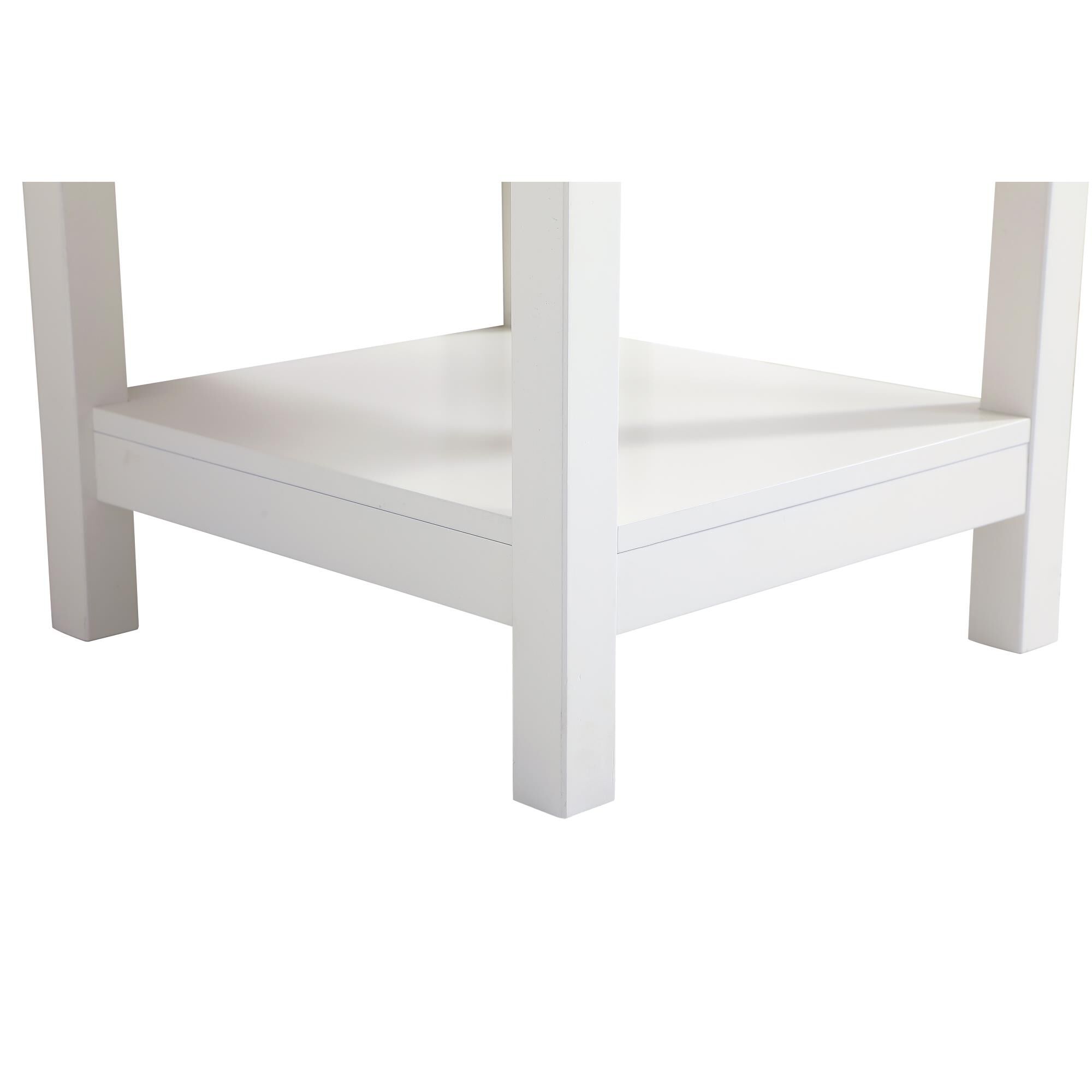 Shown in White finish