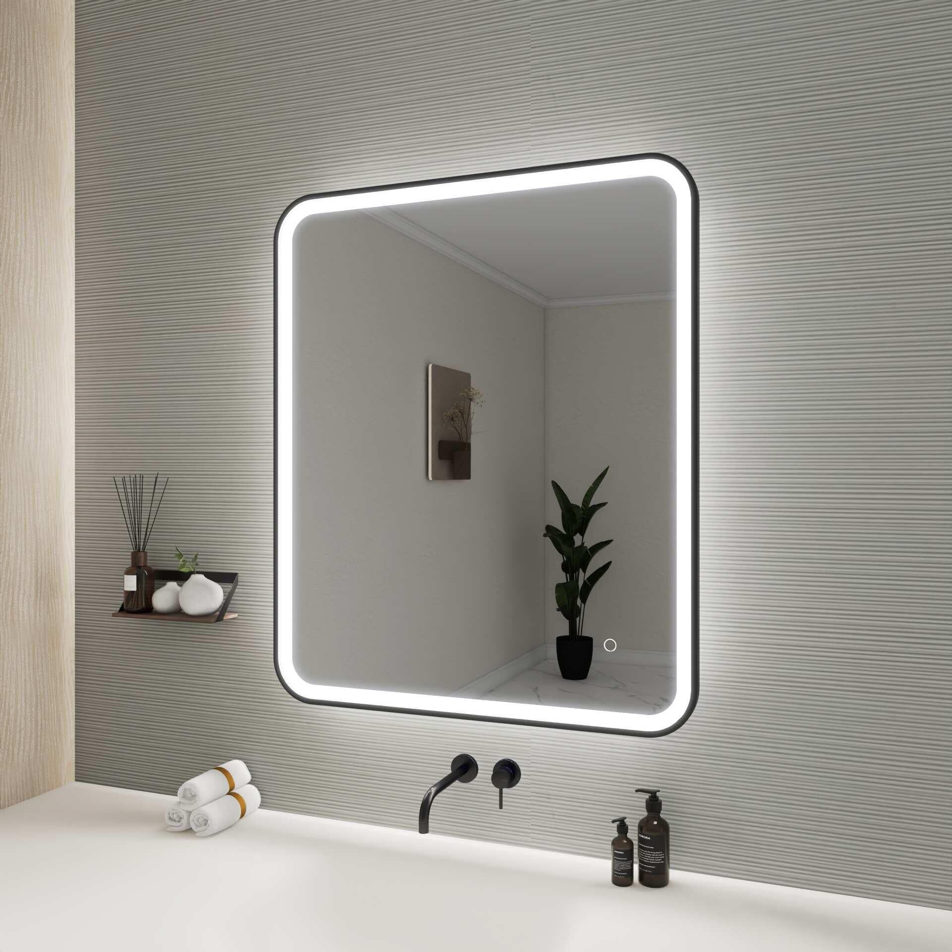 Harmoni 36 Inch Rectangular LED Lighted Mirror by Elegant Decor