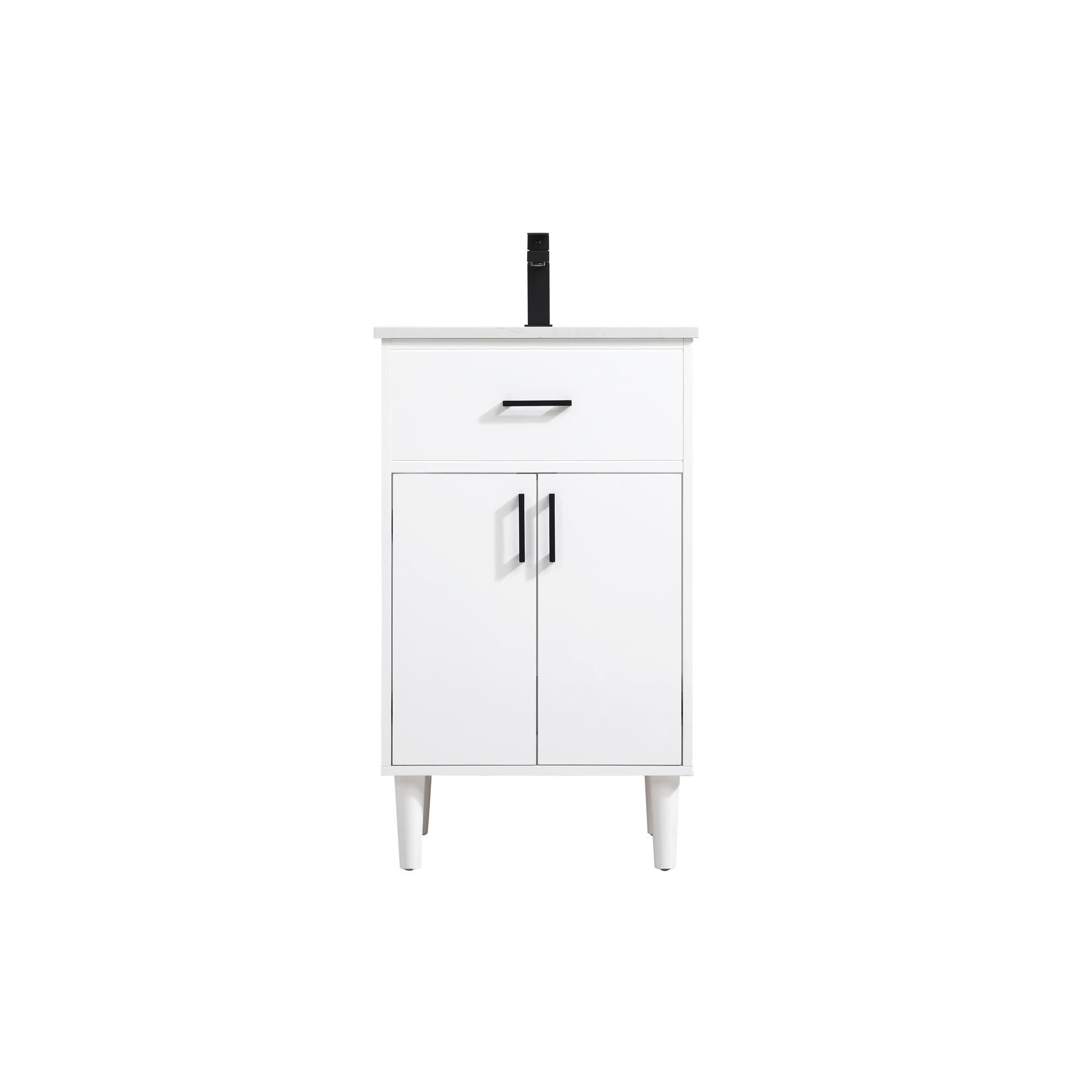 Shown in White finish