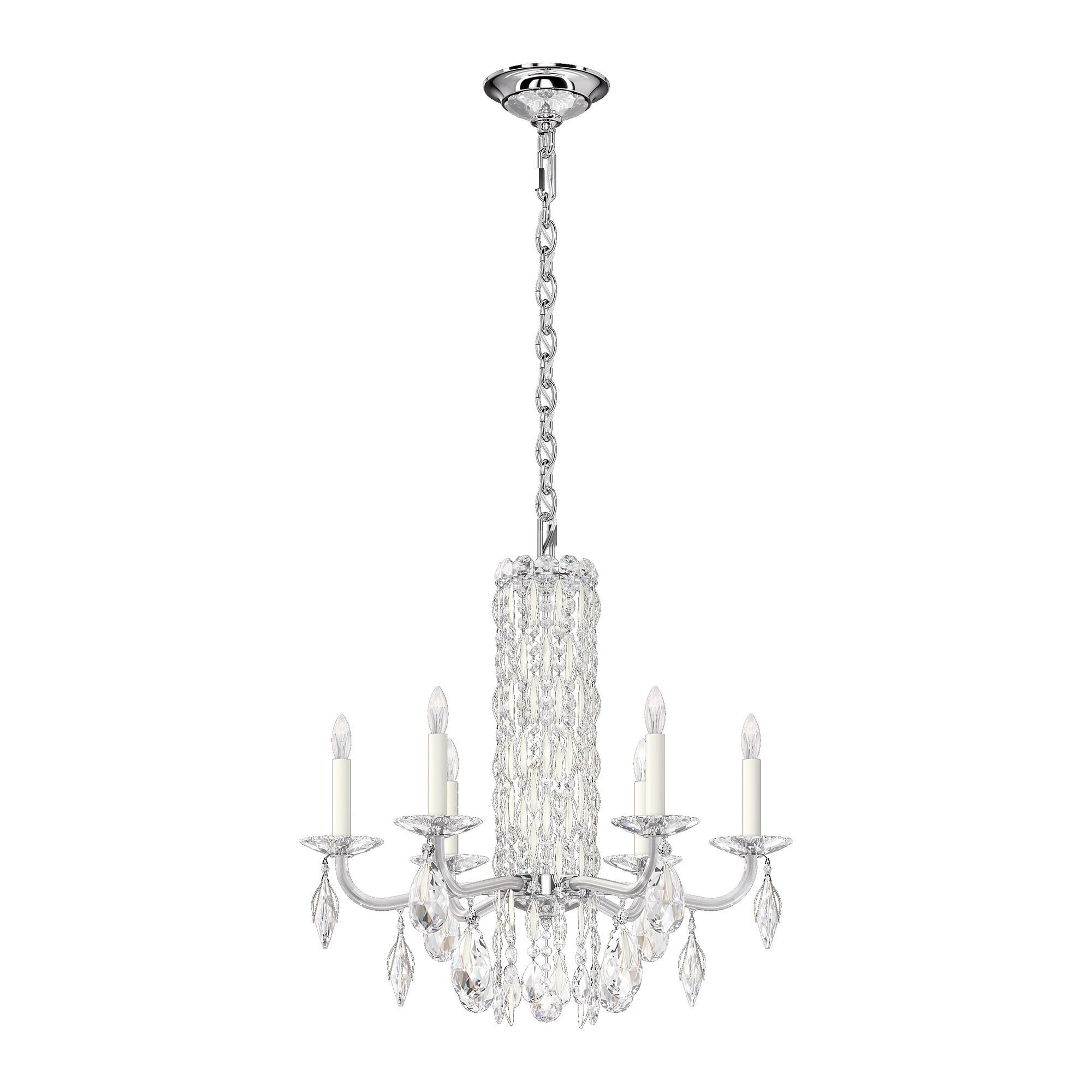 Shown in White finish and Clear Radiance crystal