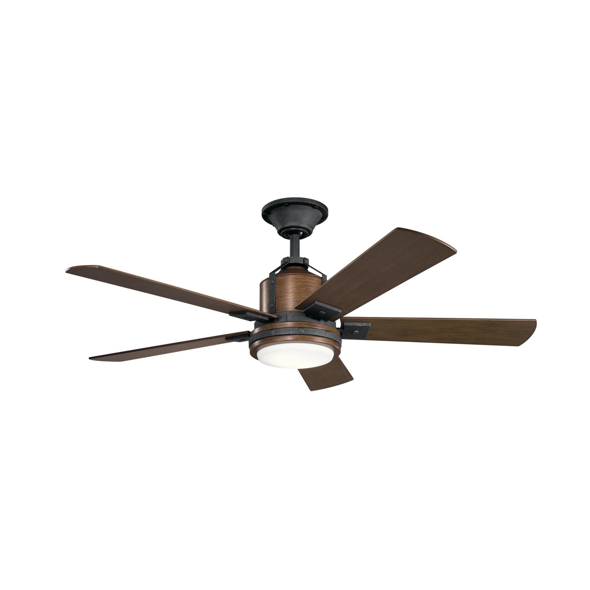 Shown in Distressed Black finish and Etched Cased Opal glass