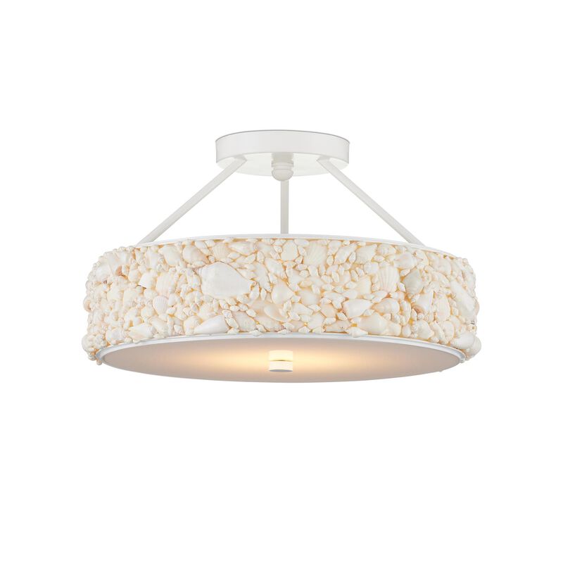 Turbinella 19 Inch Semi Flush Mount by Currey and Company