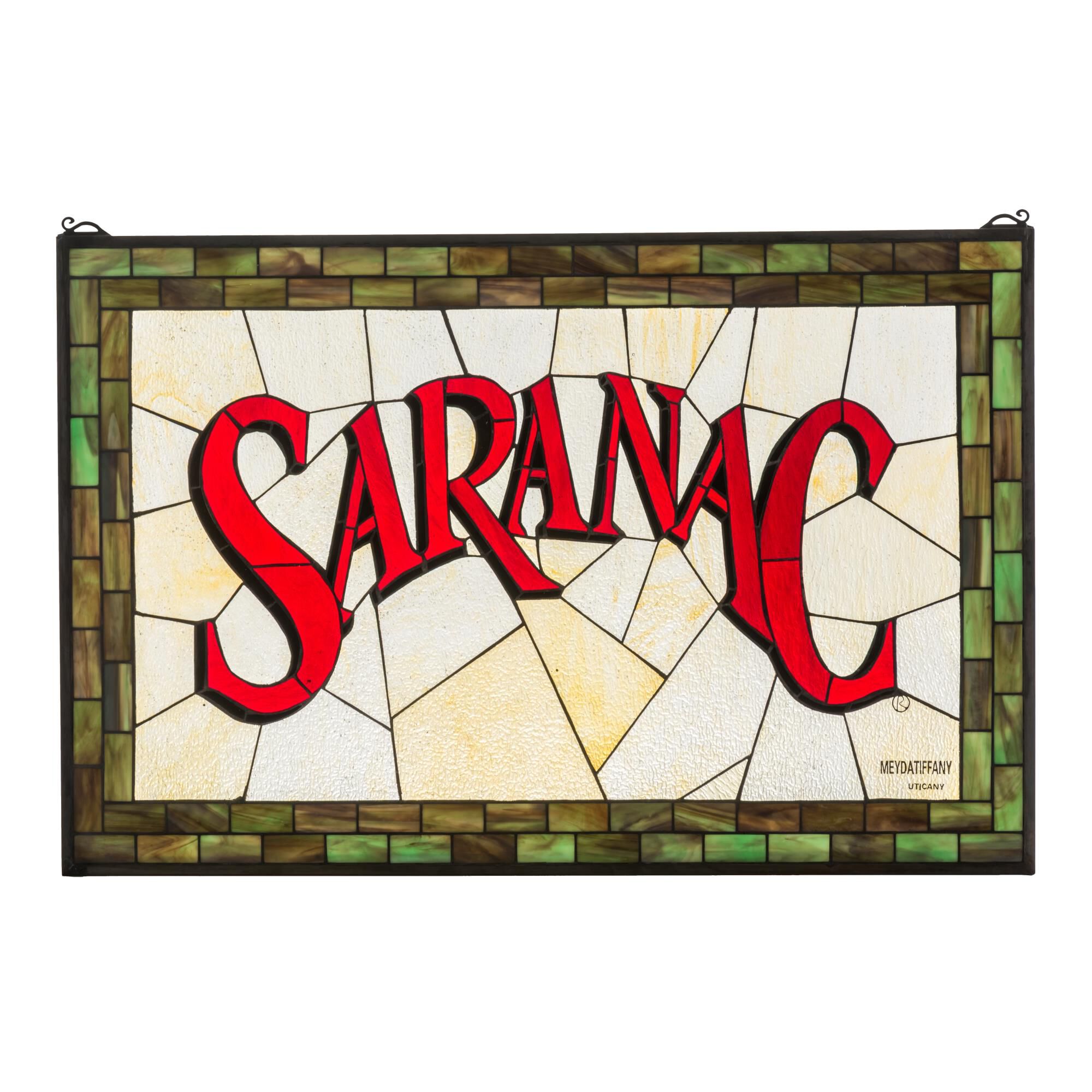 Saranac Stained Glass Window Panel,