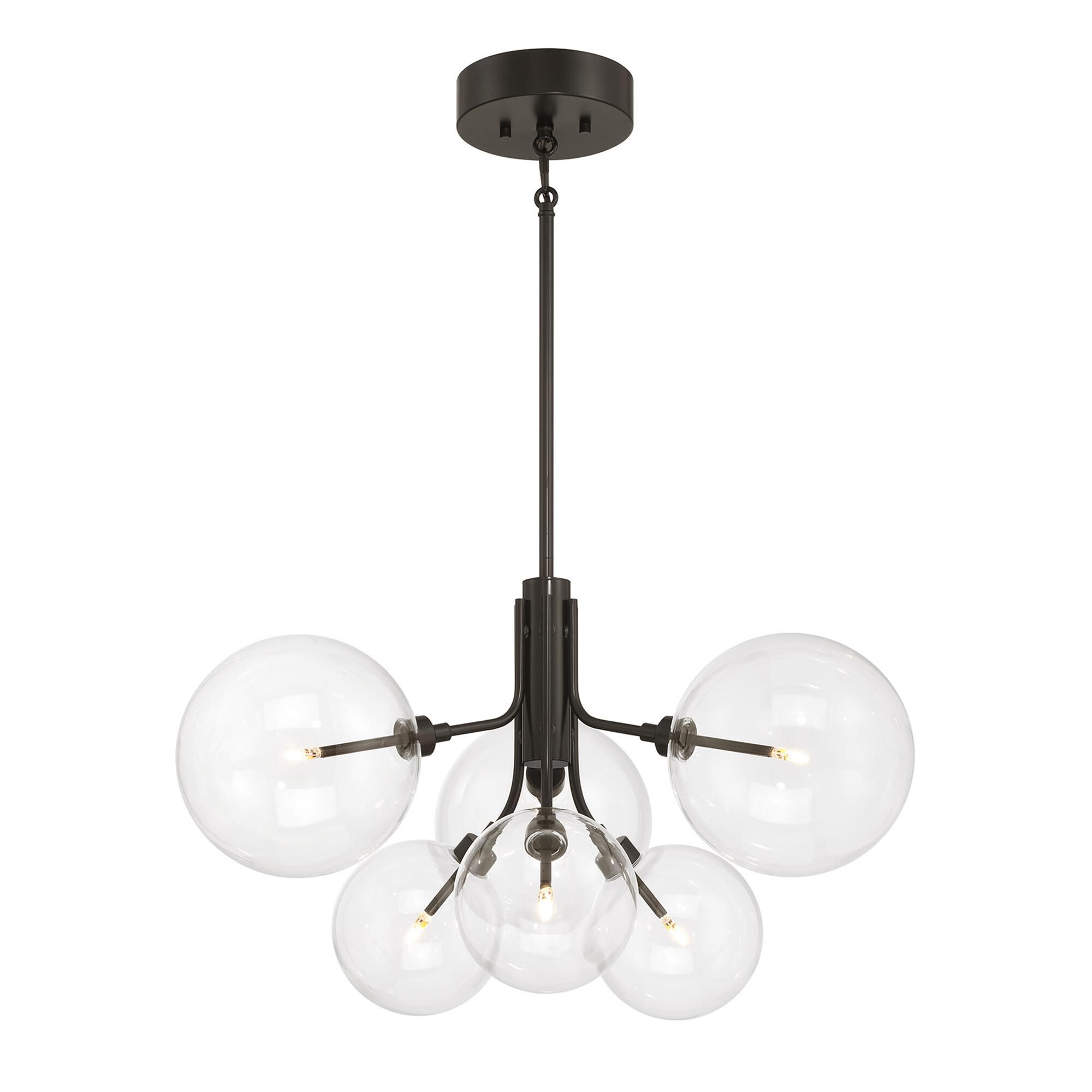Shown in Oil Rubbed Bronze finish and Clear glass