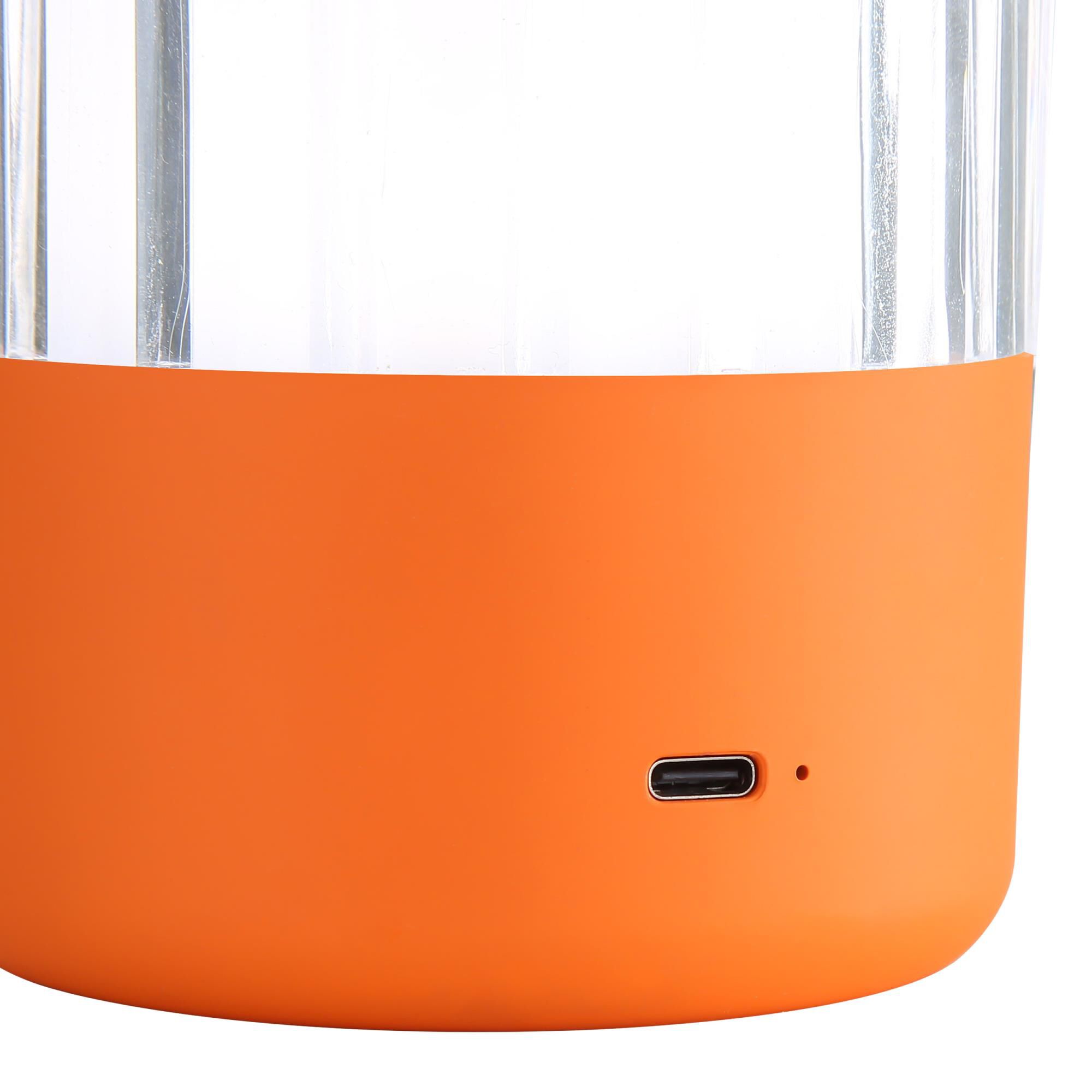 Shown in Matte Orange finish and Clear glass