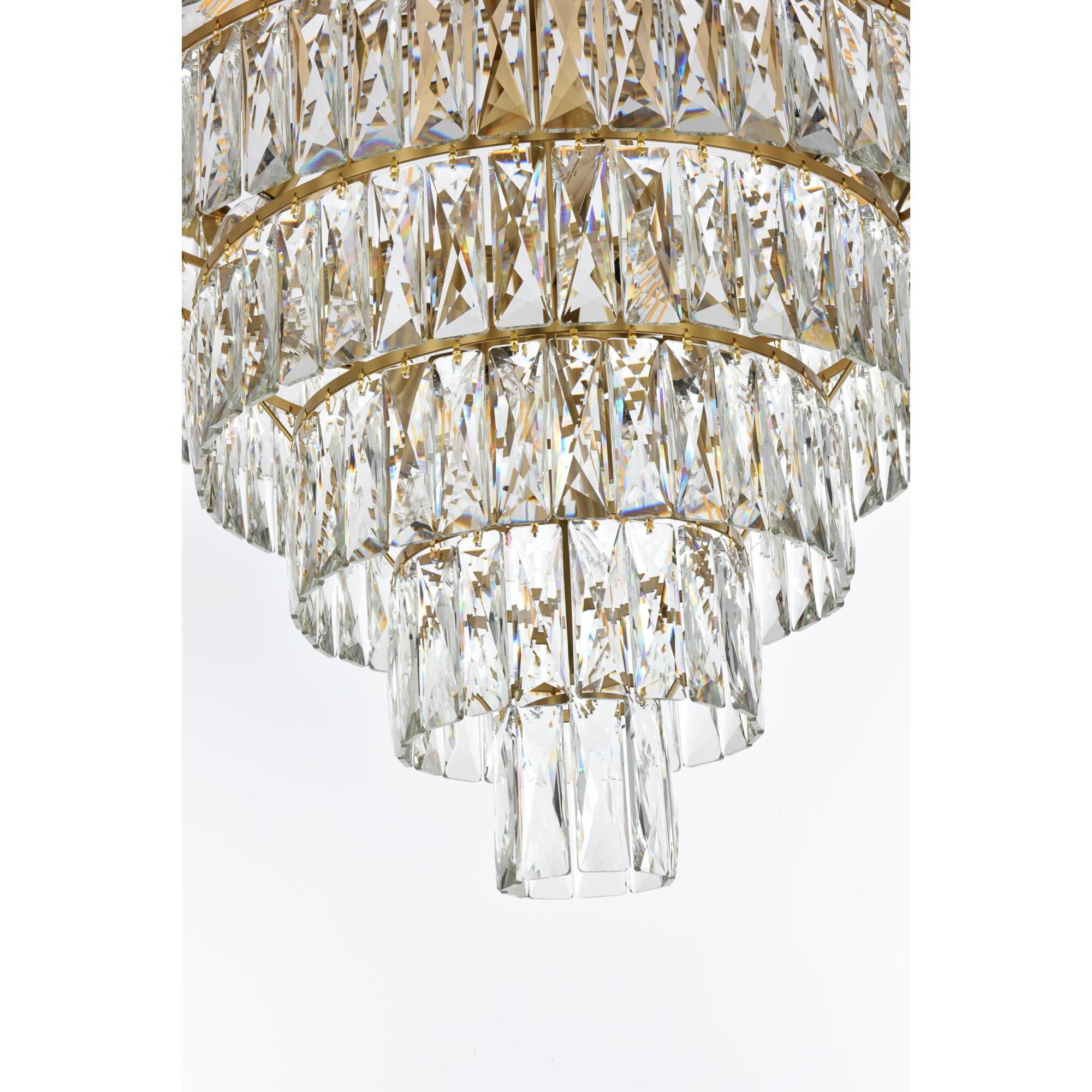 Shown in Satin Gold  finish and Rc crystal and Clear glass