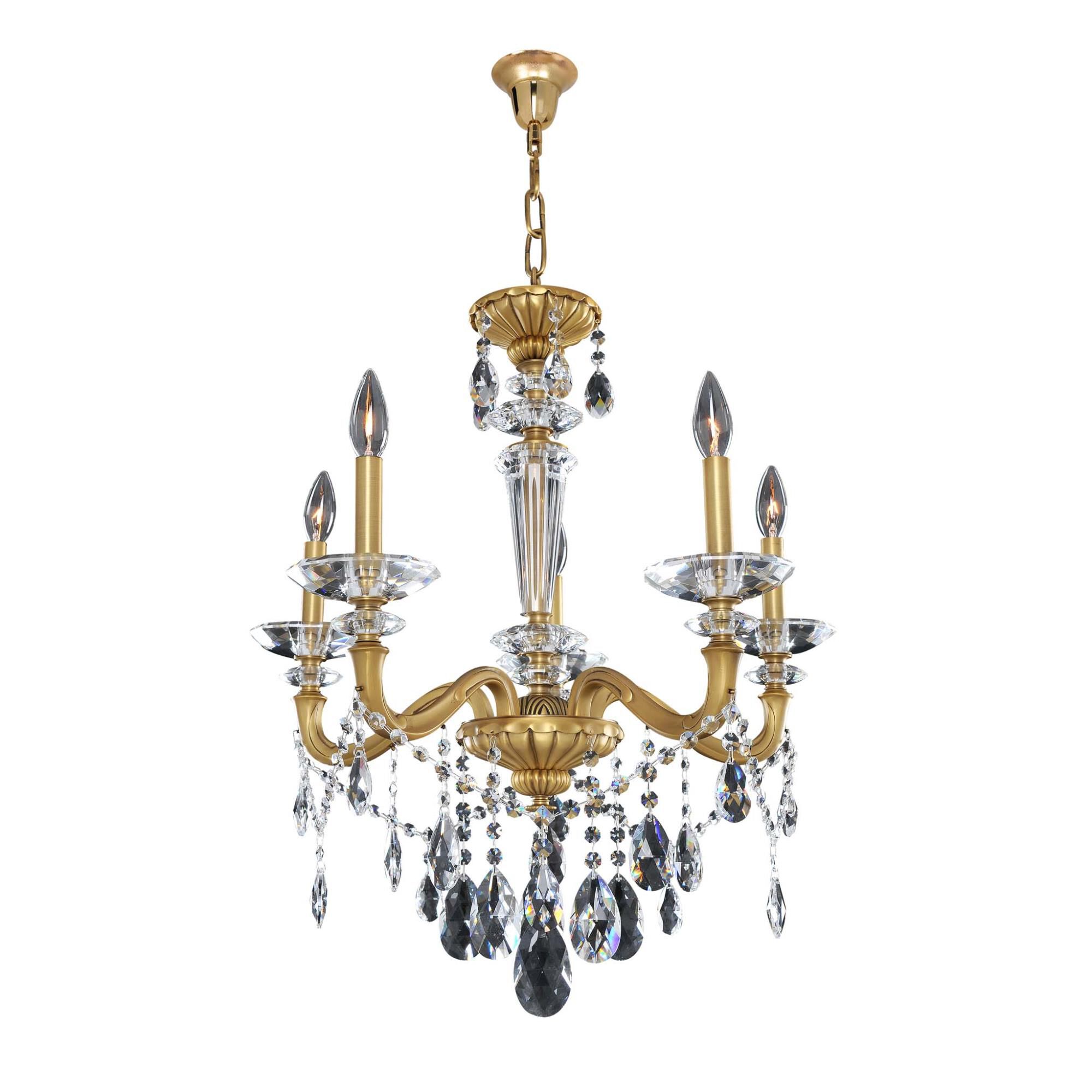 Shown in Historic Brass finish and Firenze Clear crystal