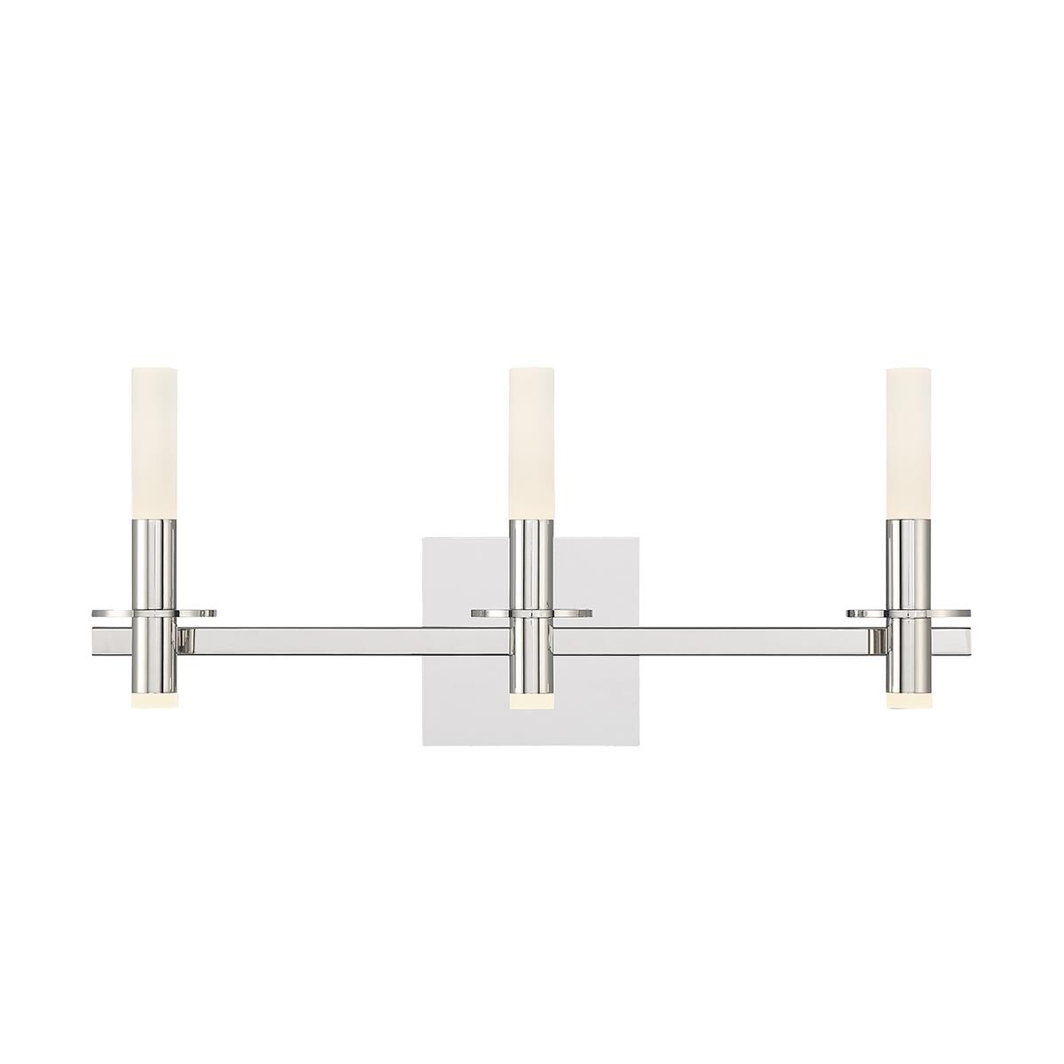 Shown in Polished Nickel finish and Frosted White Acrylic glass