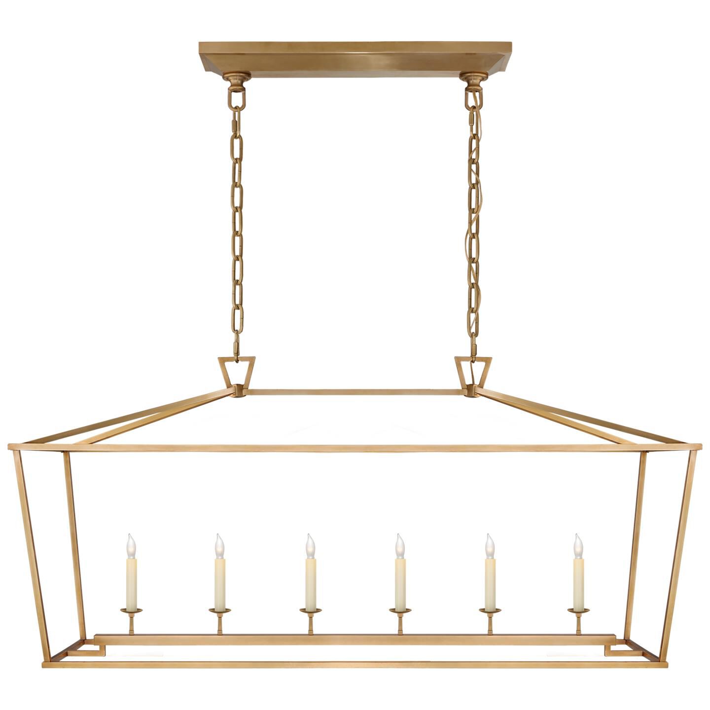 Chapman & Myers Darlana 54 Inch 6 Light Linear Suspension Light by Visual Comfort Signature Collection