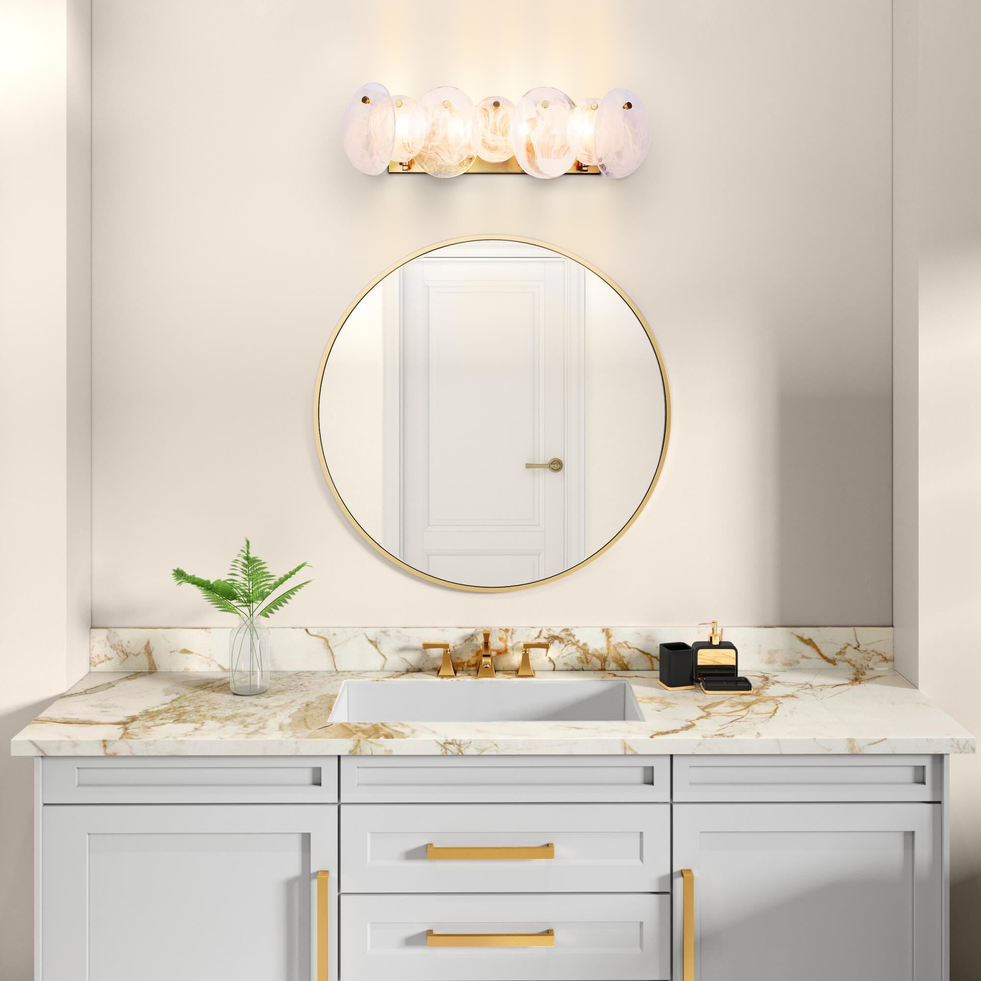 Lily 26 Inch Bath Vanity Light by Artcraft