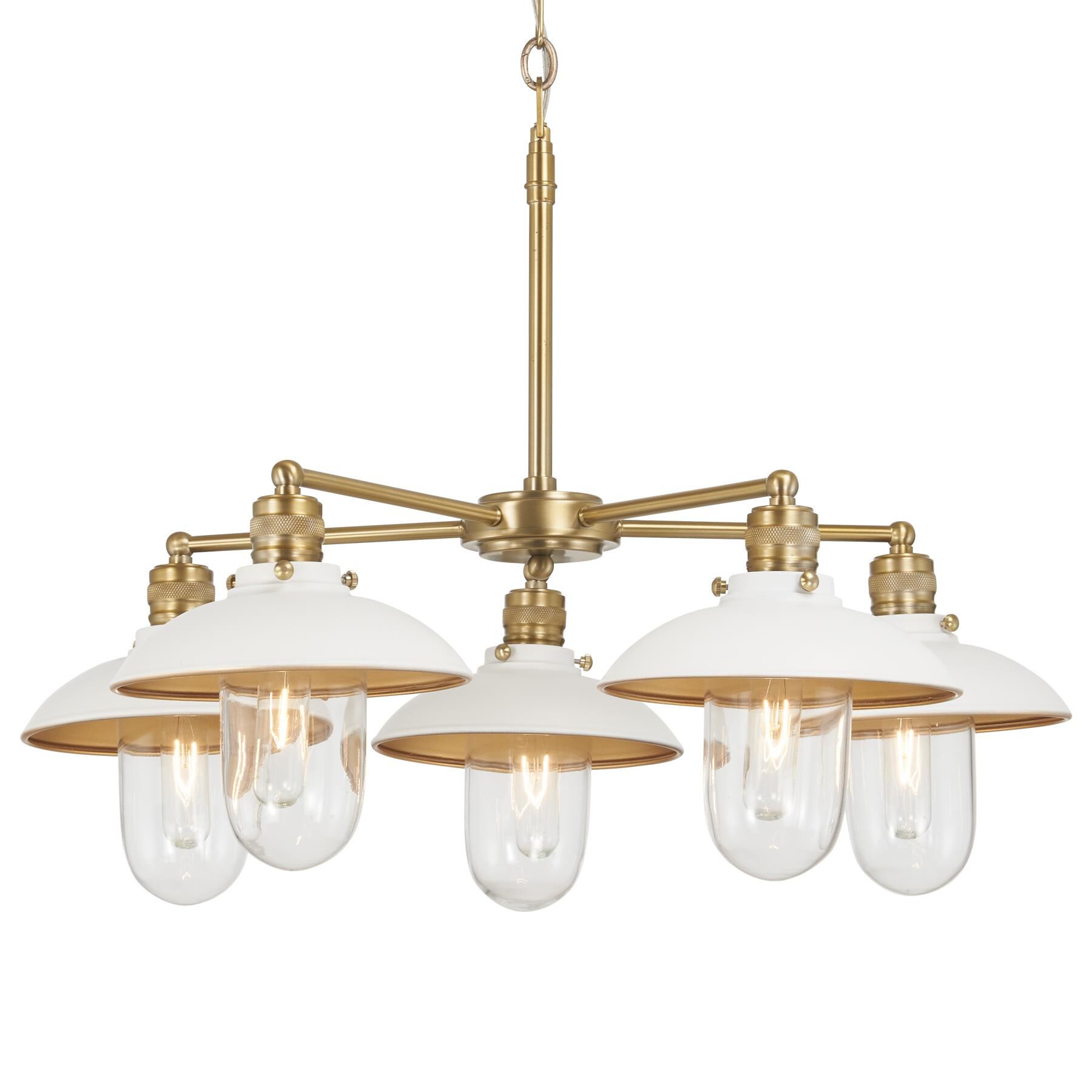 Downtown Edison 28 Inch 5 Light Chandelier by Minka Lavery