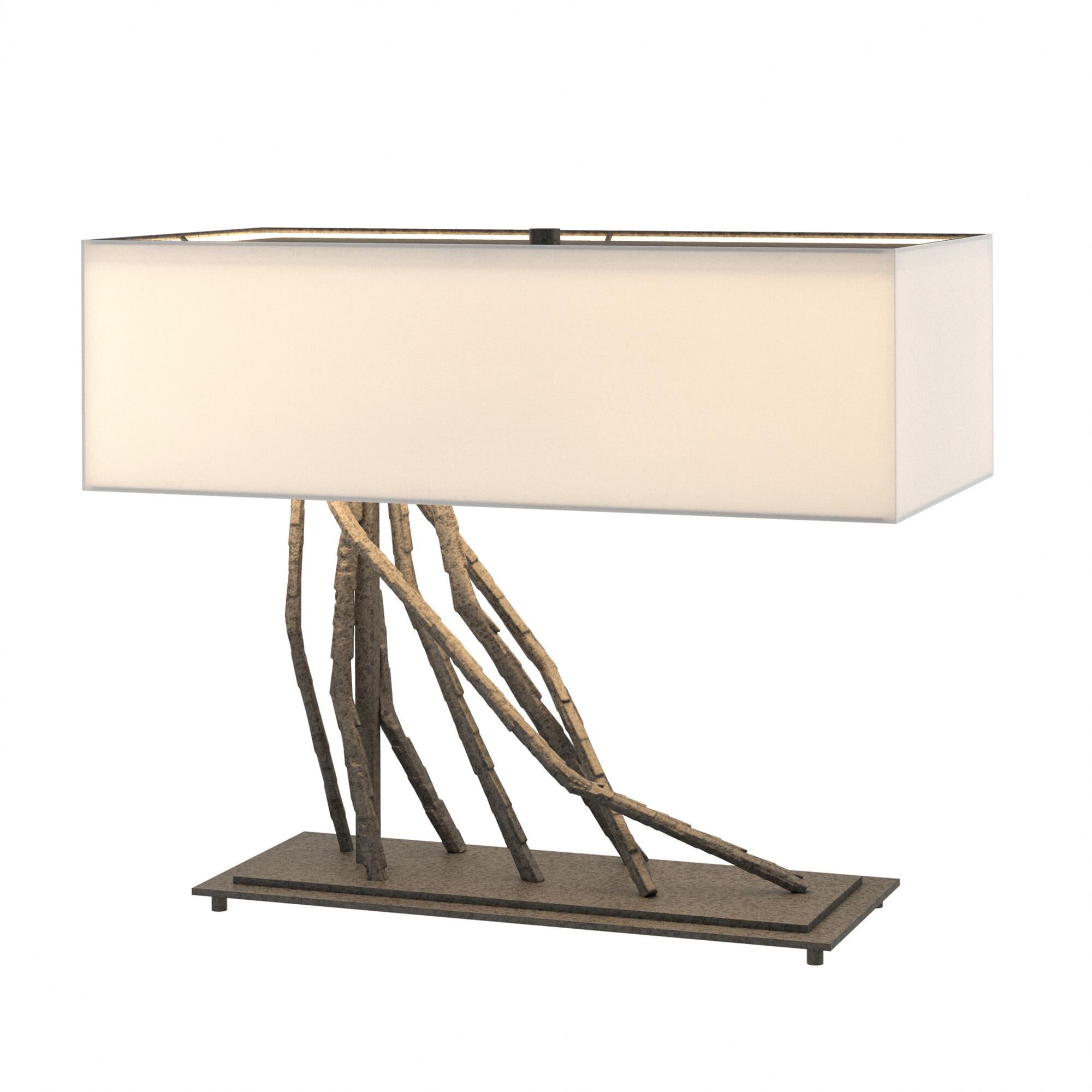 Shown in Natural Iron finish and Natural Anna shade