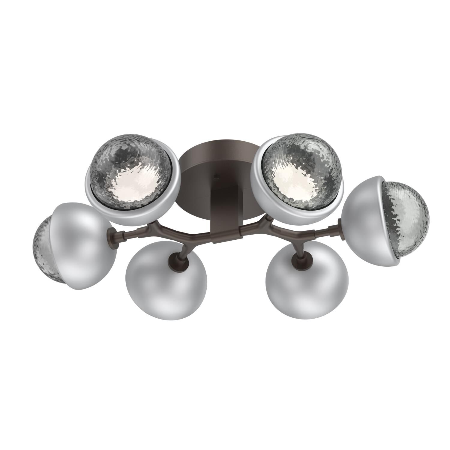 Shown in Flat Bronze finish and Smoke glass and Classic Silver accent