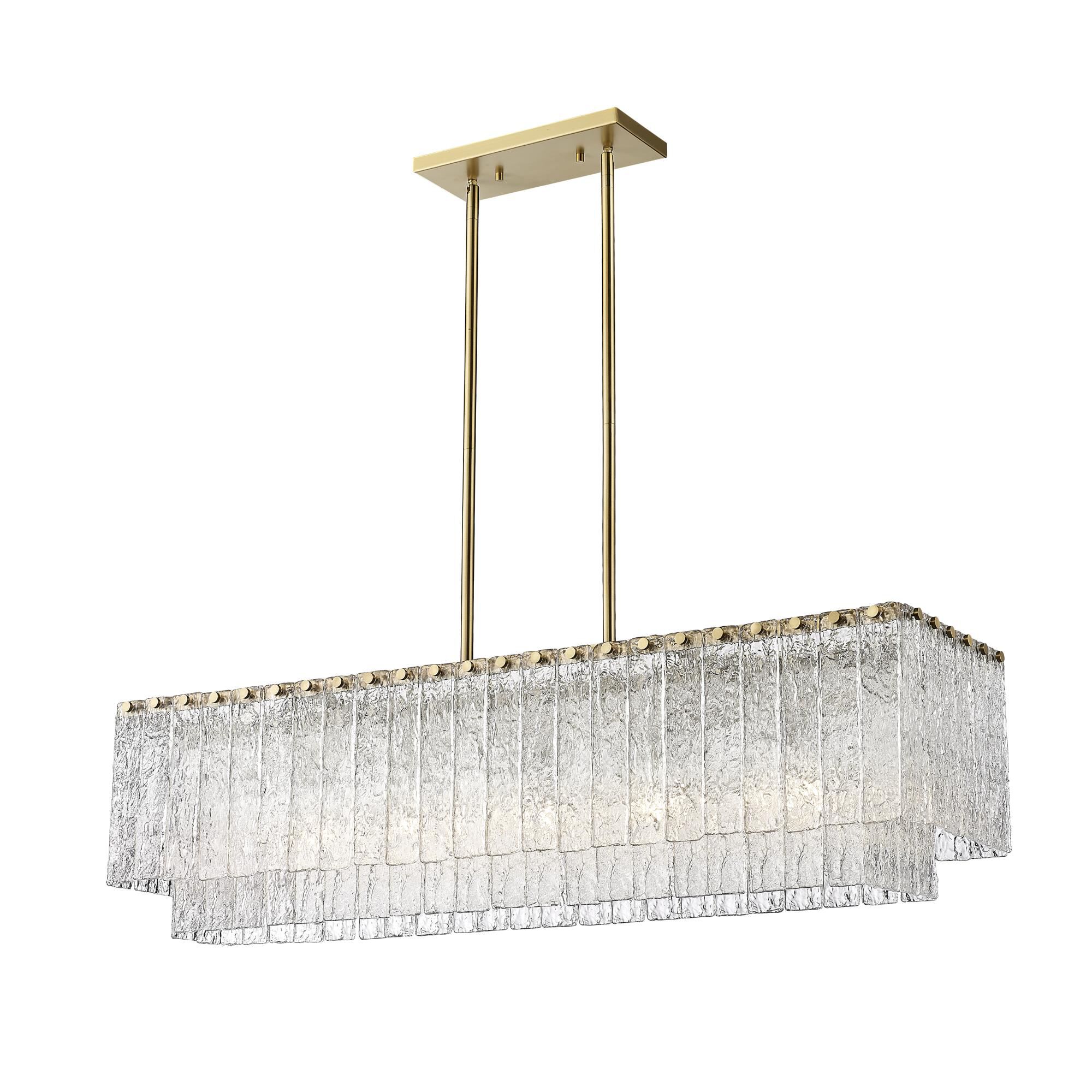 Glacier 42 Inch 5 Light Linear Suspension Light by Z-Lite