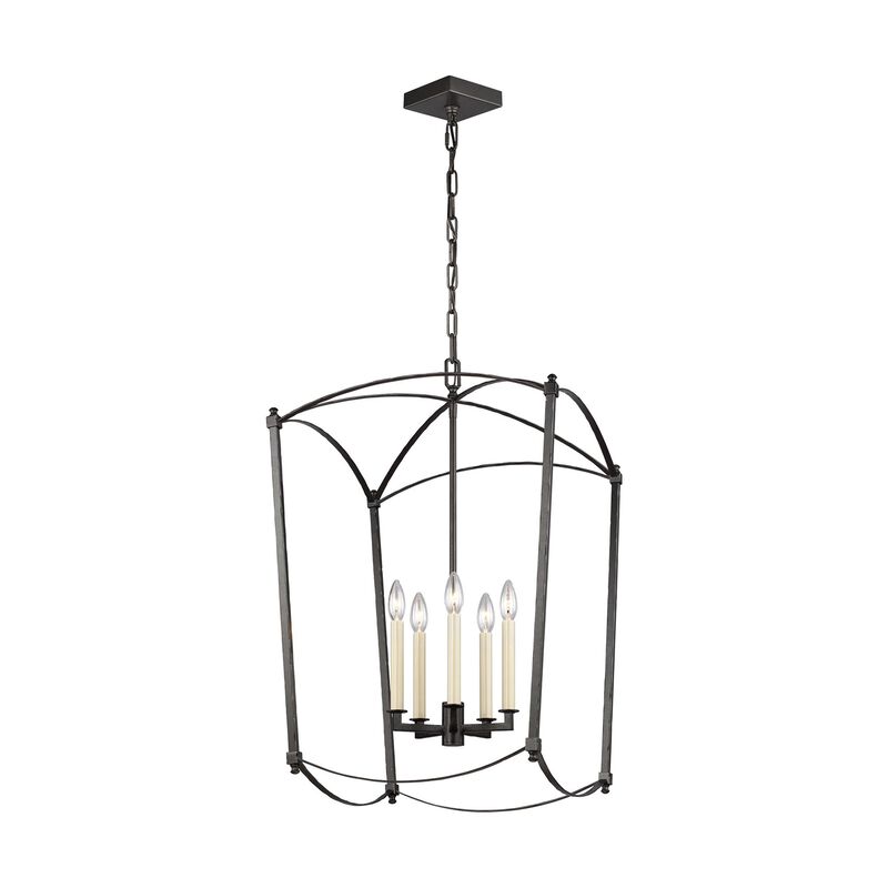 Sean Lavin Thayer 19 Inch 5 Light Mini Chandelier by Visual Comfort Studio Collection