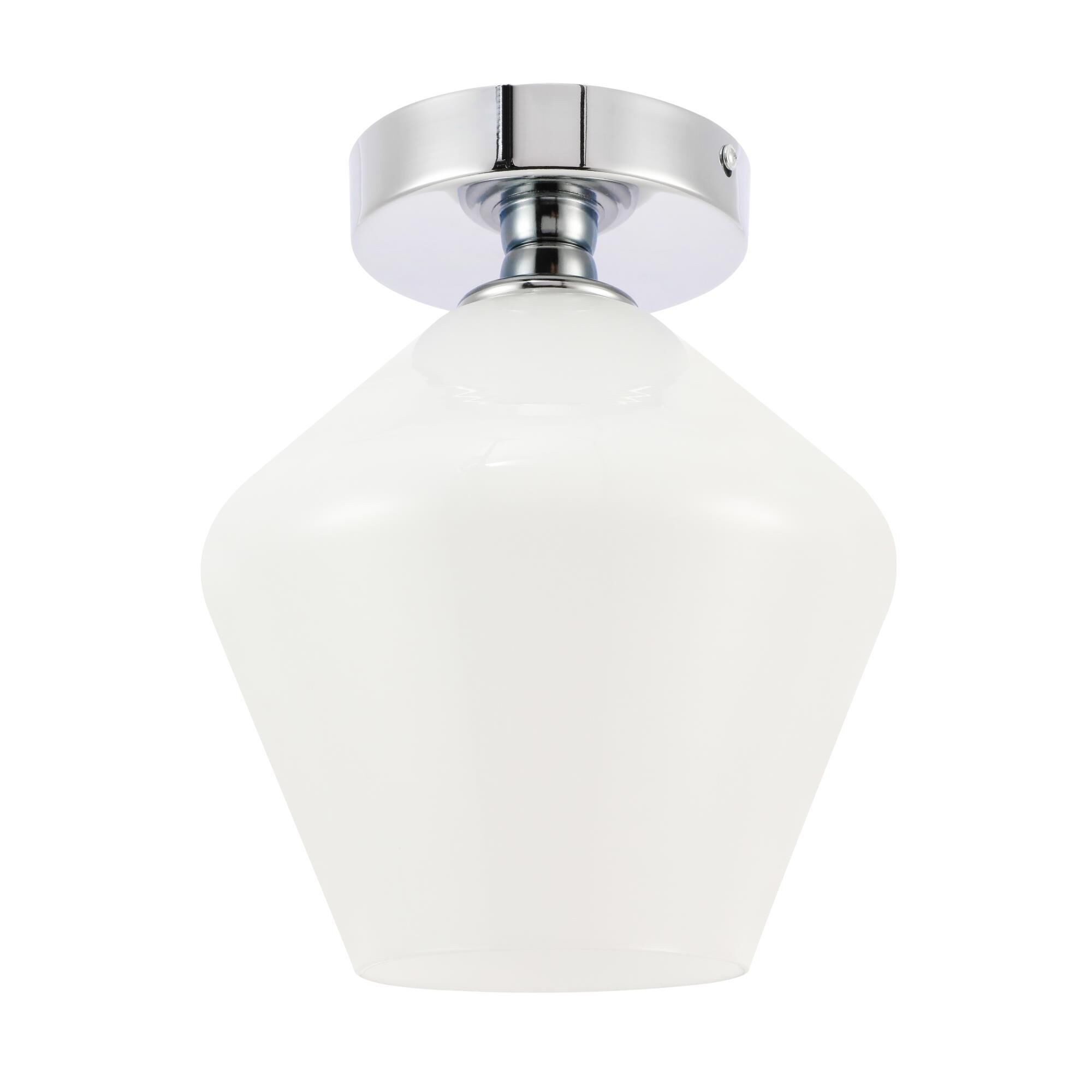 Gene 8 Inch Semi Flush Mount by Elegant Lighting
