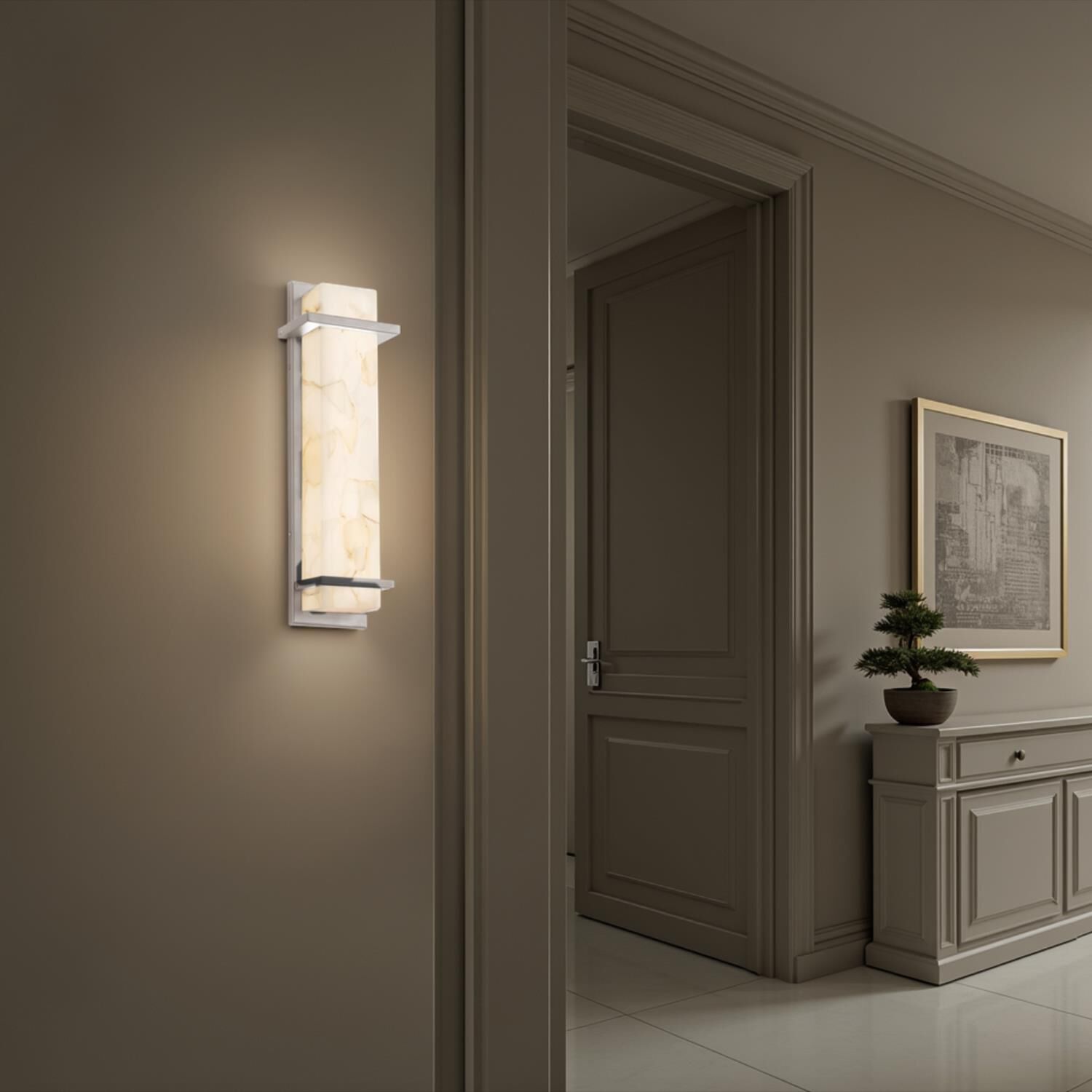 Alabaster Rocks! 20 Inch LED Wall Sconce by Justice Design Group