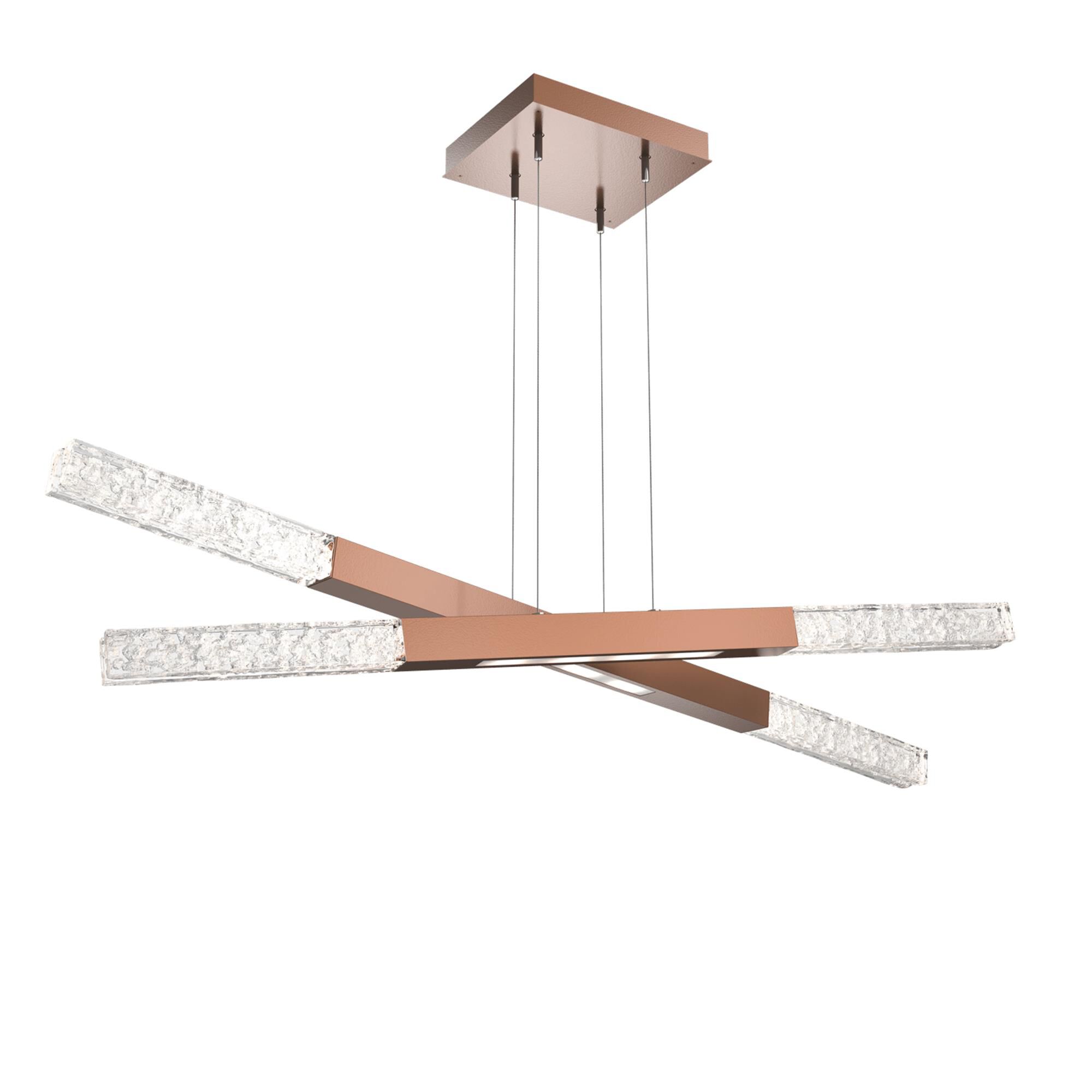 Shown in Burnished Bronze finish and Clear Textured glass