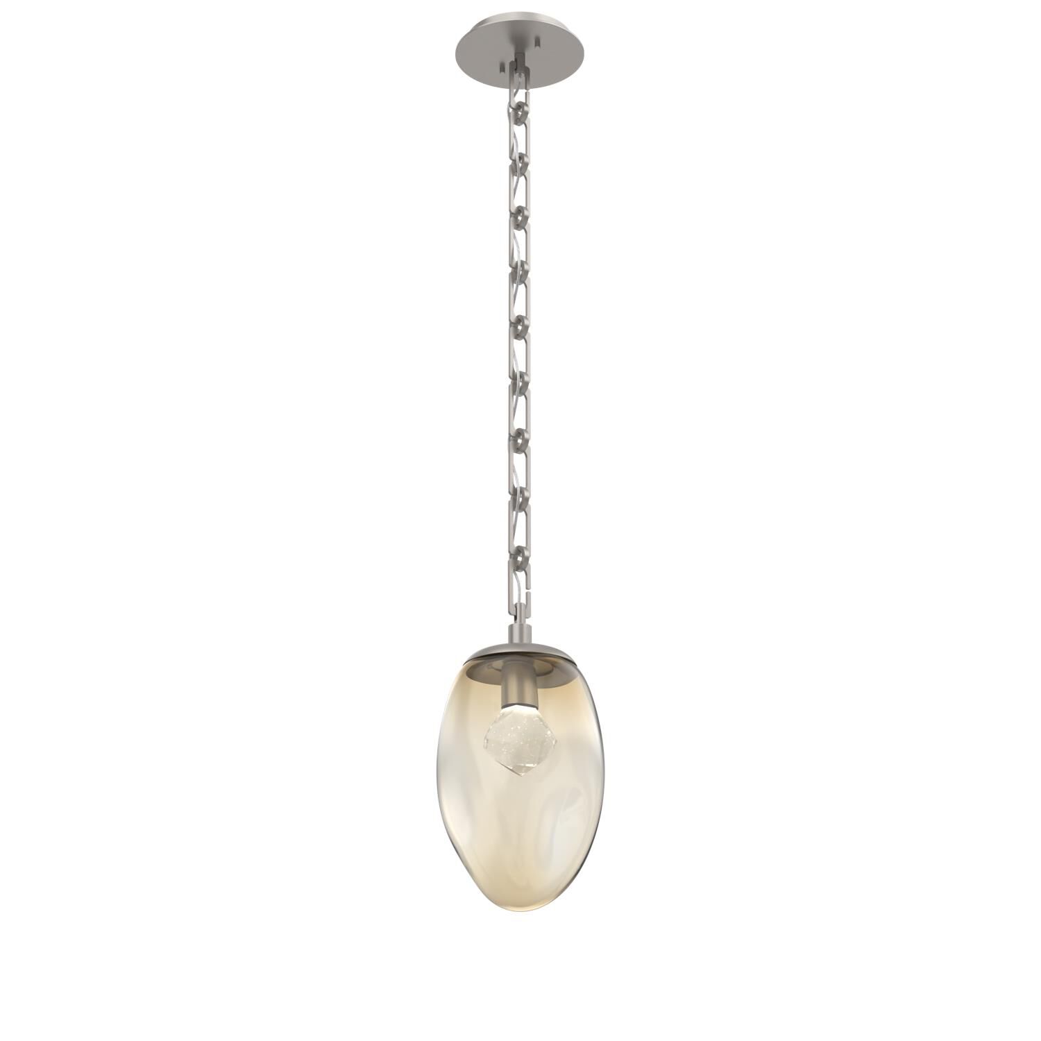 Shown in Beige Silver finish and Amber with Faceted Gem glass
