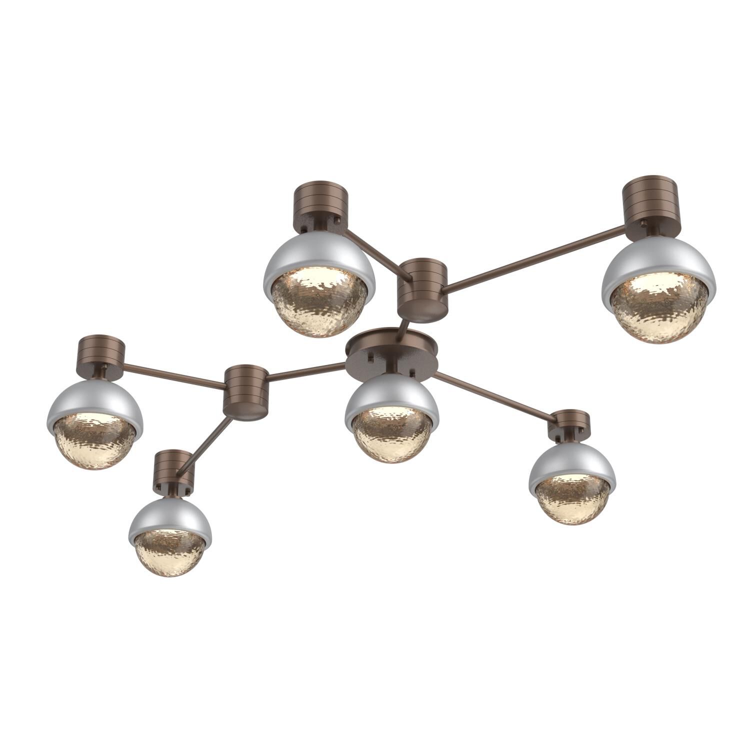 Levi Wilson Cabochon 41 Inch Flush Mount by Hammerton Studio