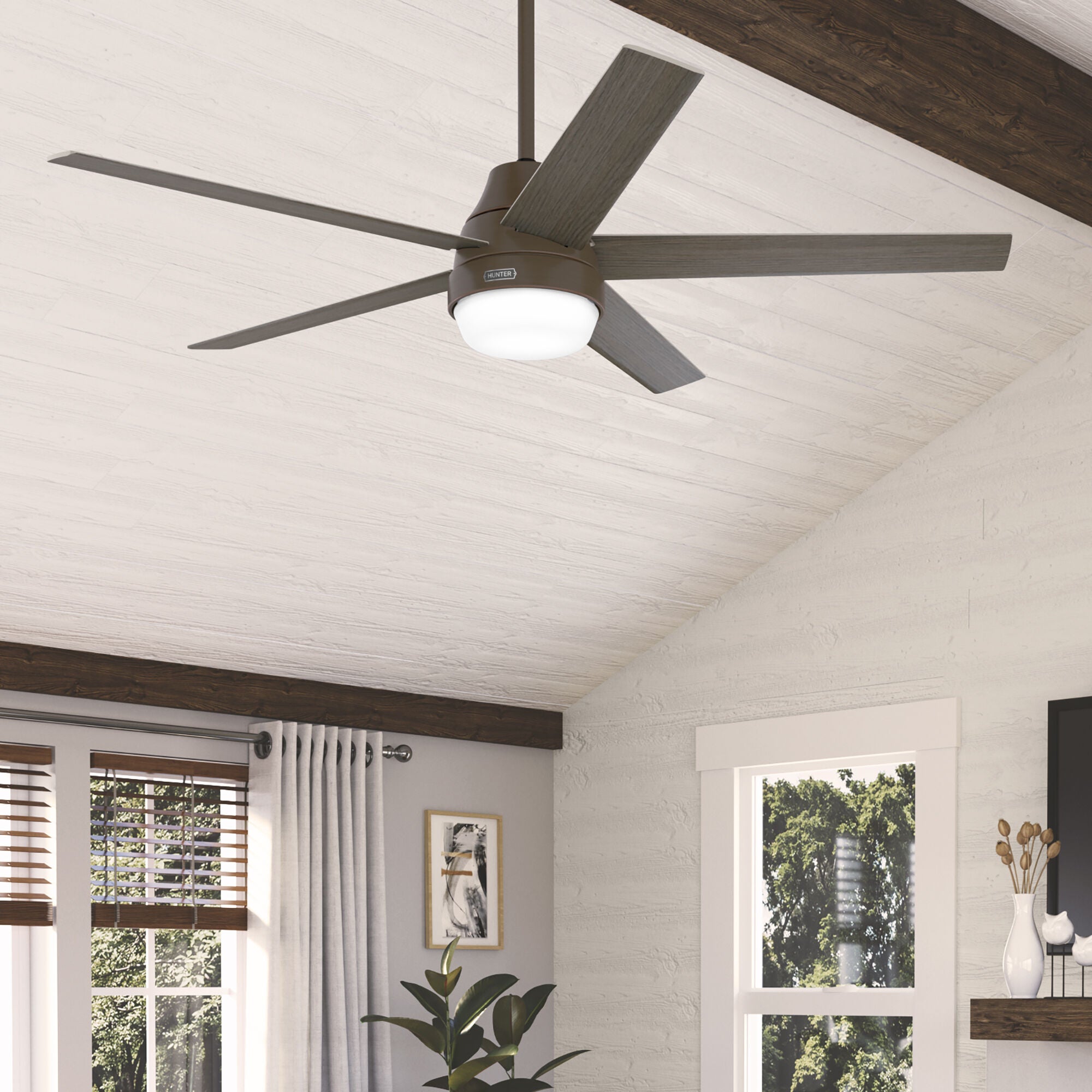 Aerodyne 60 Inch Ceiling Fan with Light Kit,