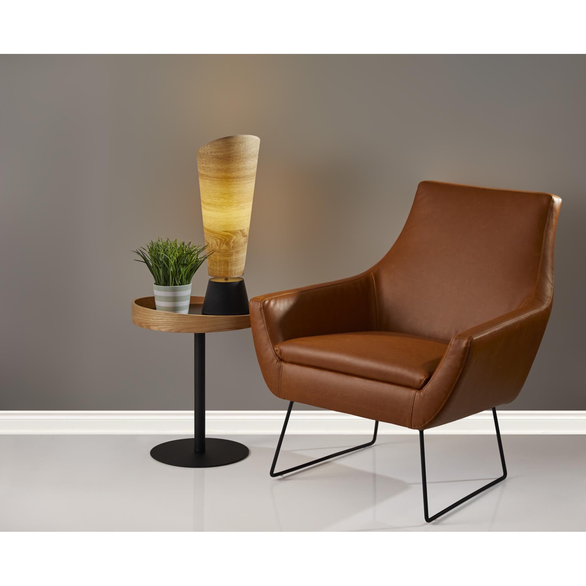 Shown in Camel Brown Distressed Pu Leather finish