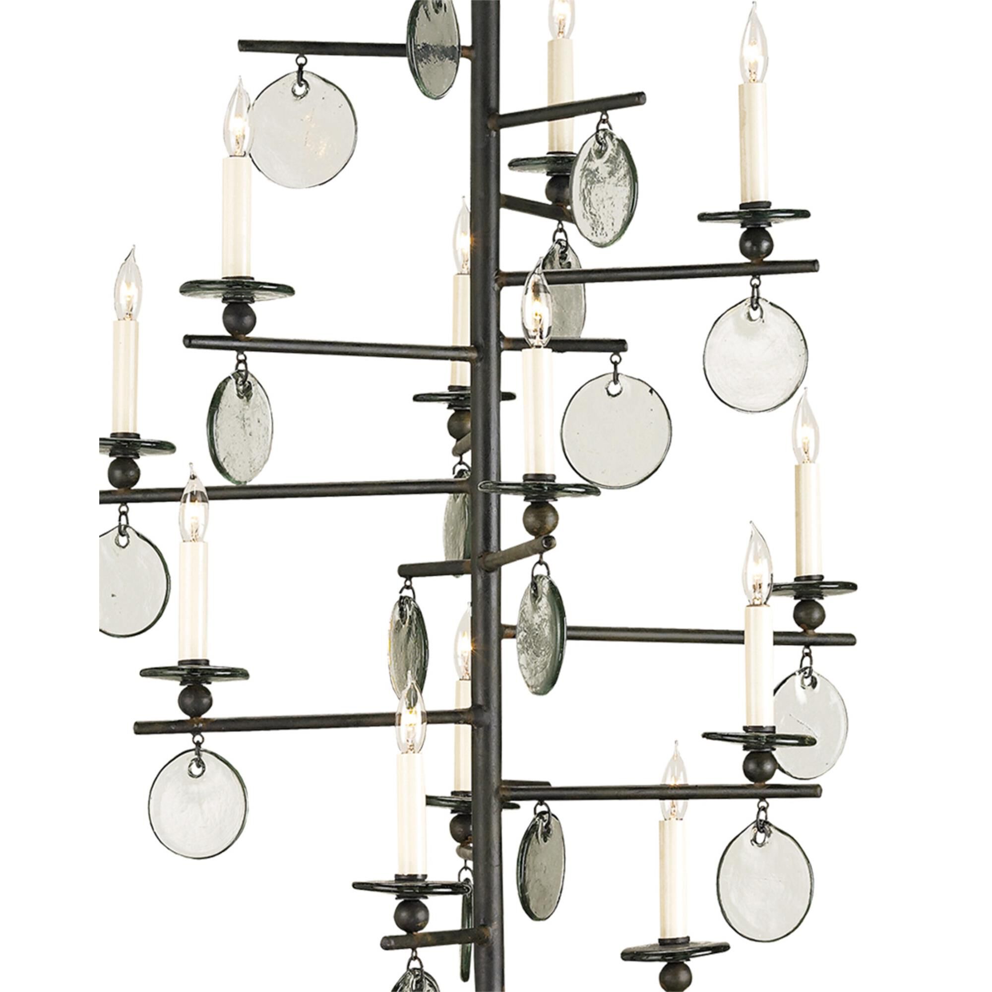 Sethos 28 Inch 12 Light Chandelier,