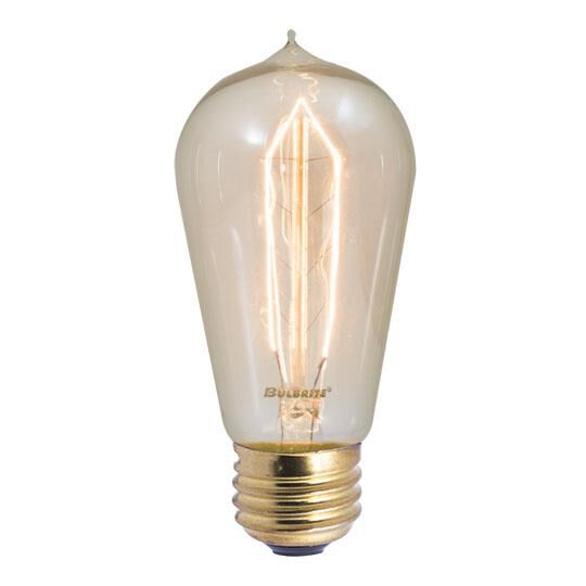 40 Watt 2200K ST18 Incandescent Light Bulb,