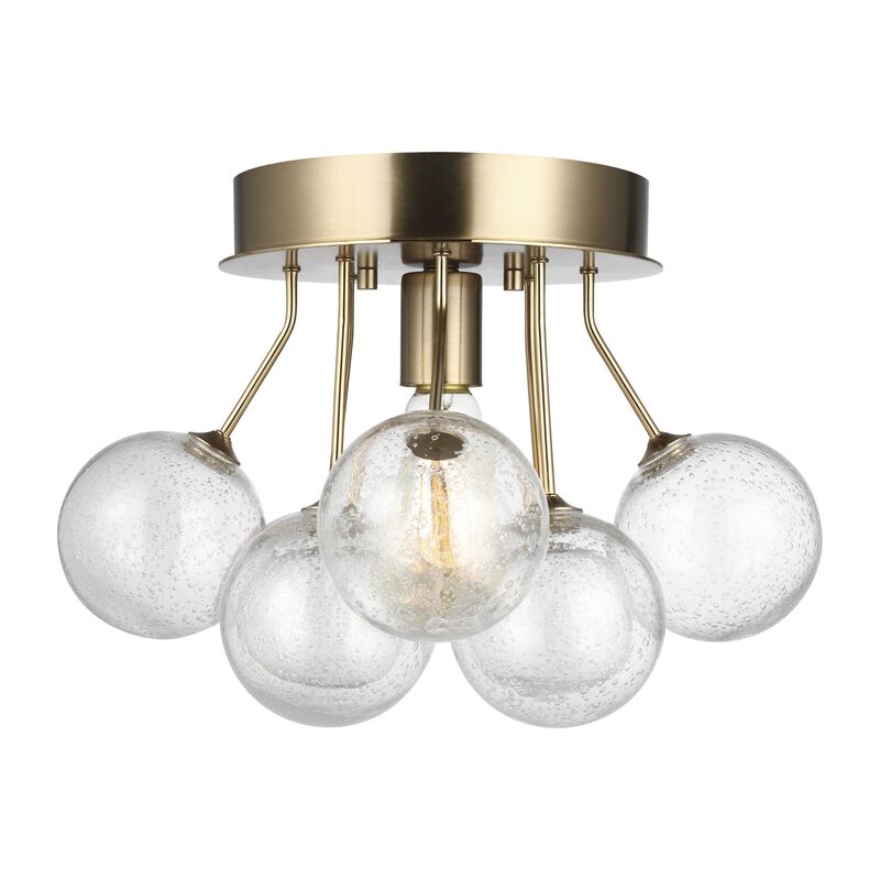 Sean Lavin Bronzeville 15 Inch Semi Flush Mount by Visual Comfort Studio