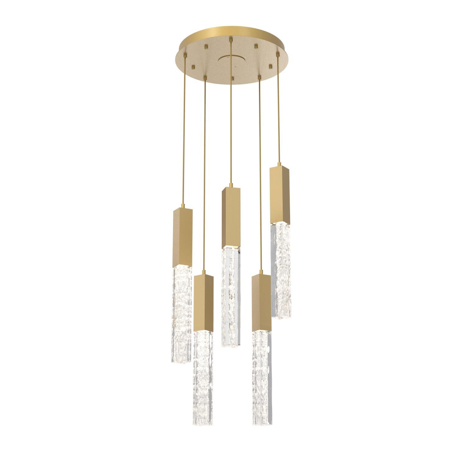 Glacier 16 Inch 5 Light LED Multi Light Pendant by Hammerton Studio