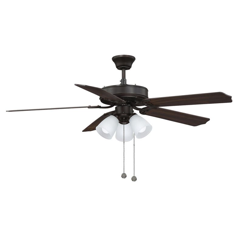 52 Inch Ceiling Fan with Light Kit by Meridian Lighting