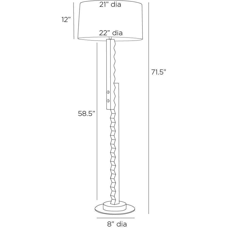 Elvis 72 Inch Floor Lamp by Arteriors Home