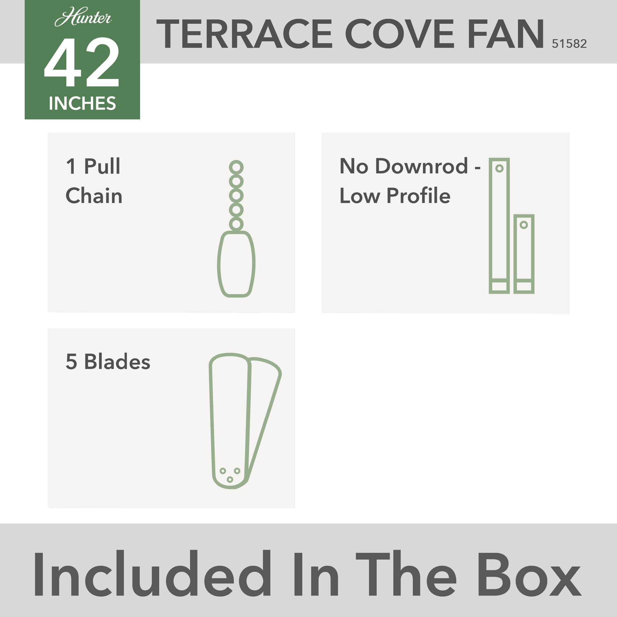 Terrace Cove 44 Inch Ceiling Fan by Hunter Fan