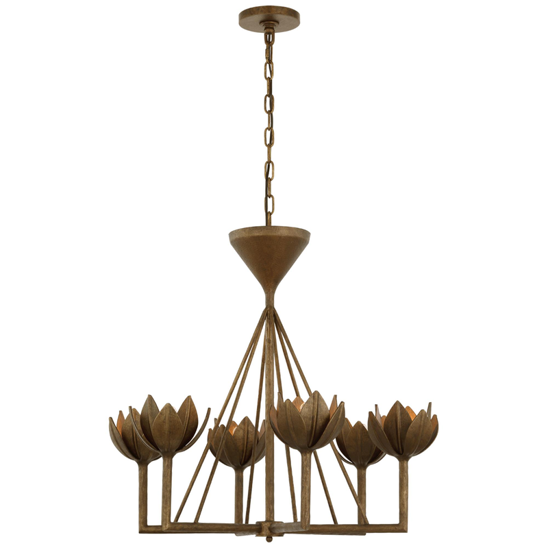 Julie Neill Alberto 28 Inch 6 Light LED Chandelier by Visual Comfort Signature Collection