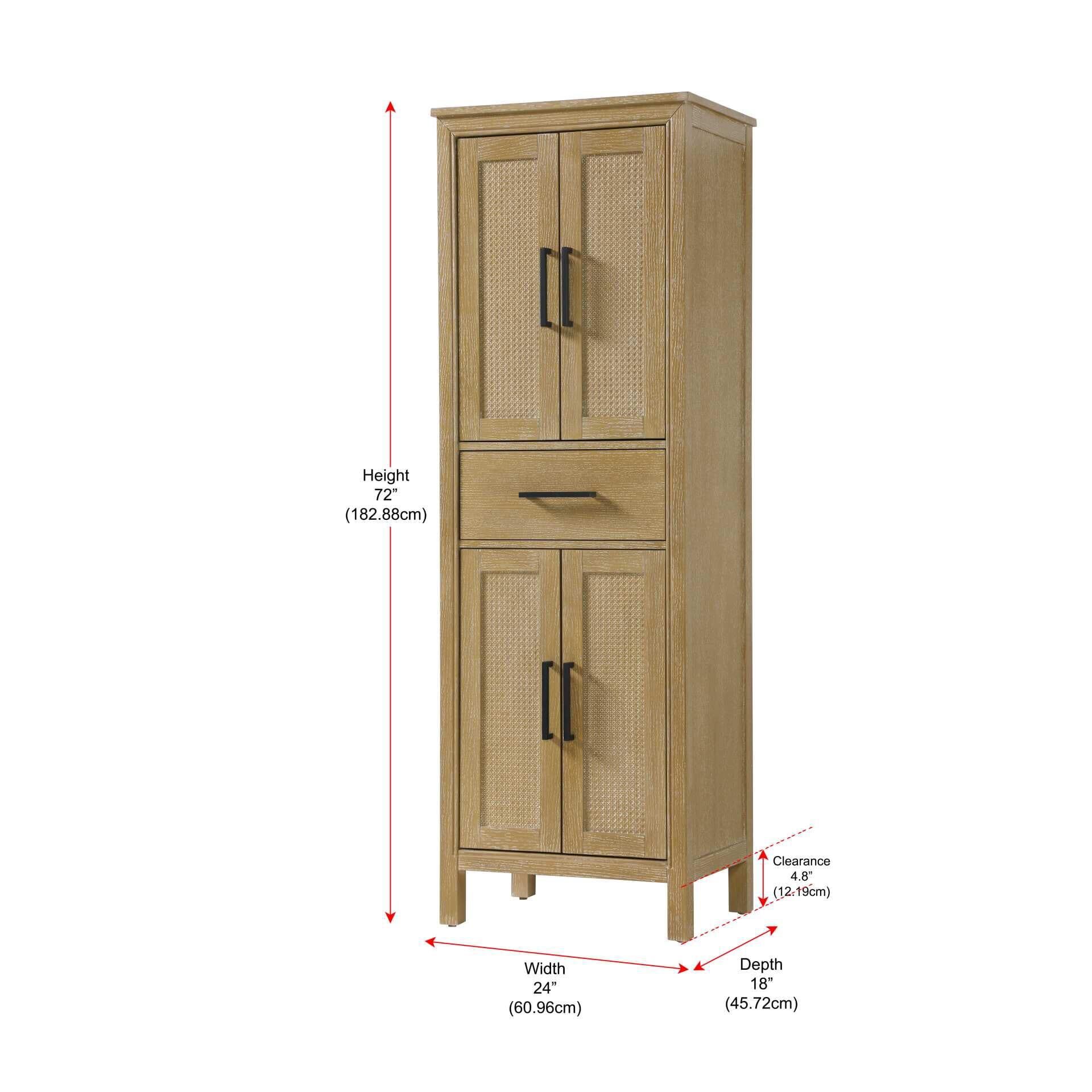 Alina 72 Inch Storage Cabinet by Elegant Decor