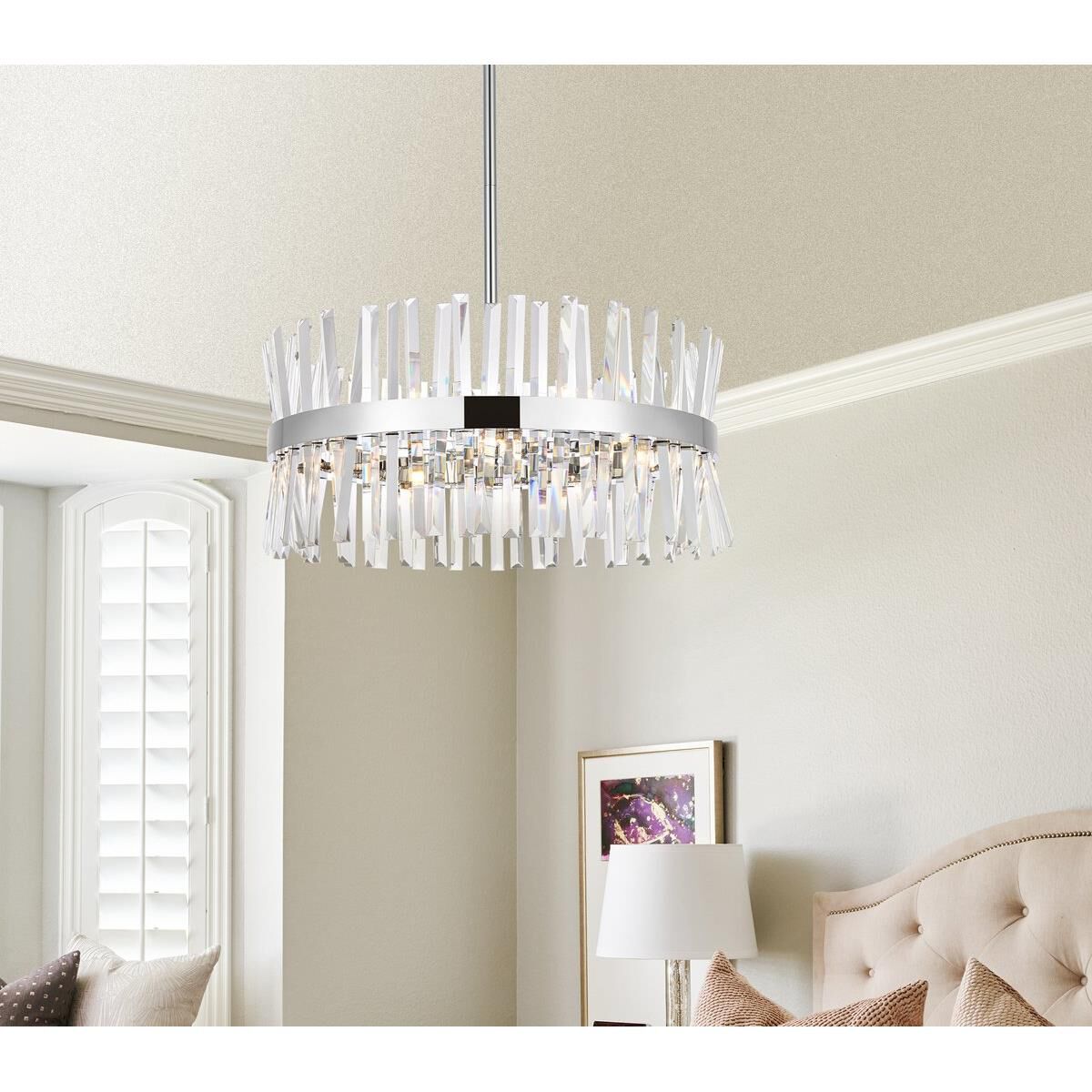 Serephina 25 Inch Large Pendant by Elegant Lighting