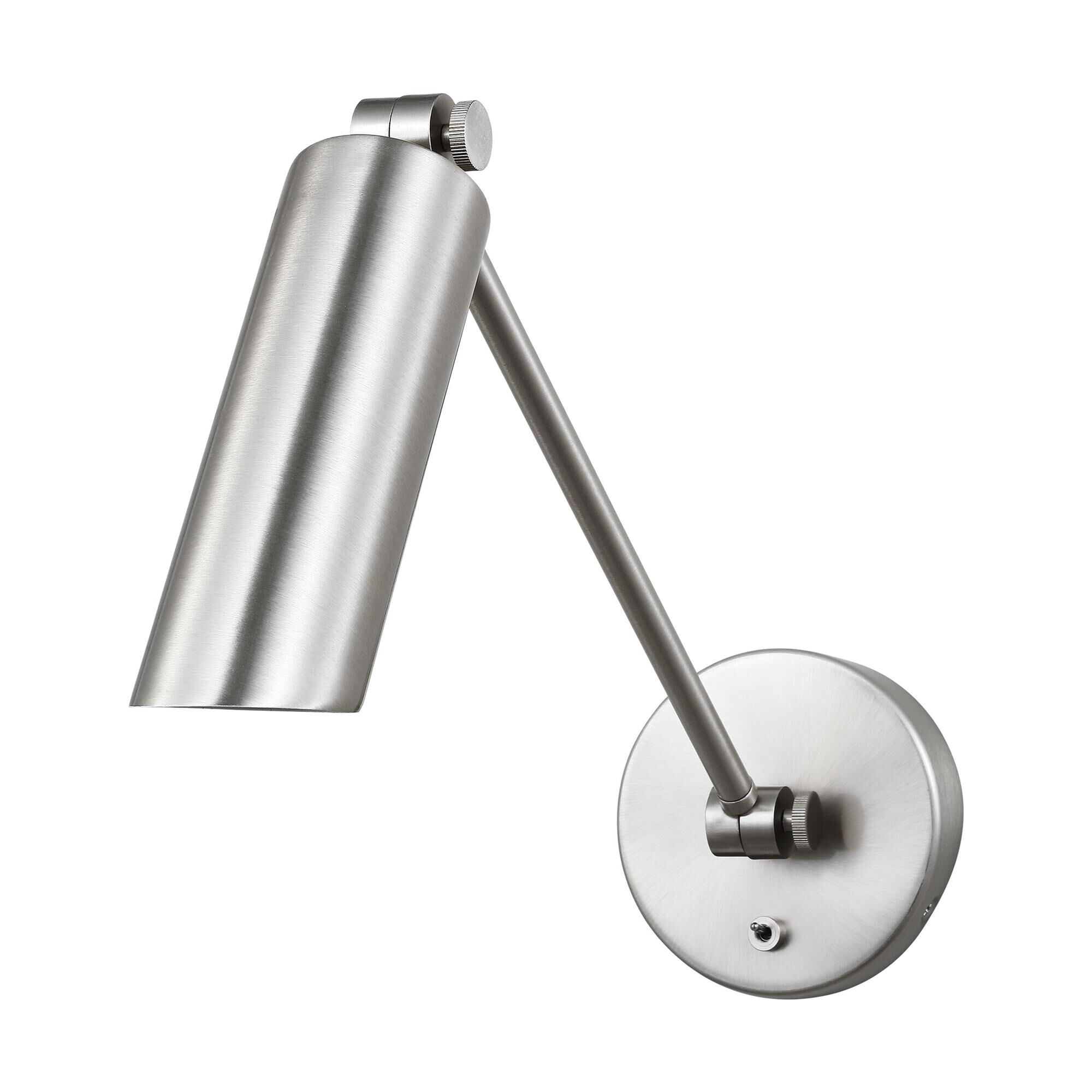 Shown in Brushed Nickel finish and Brushed Nickel shade