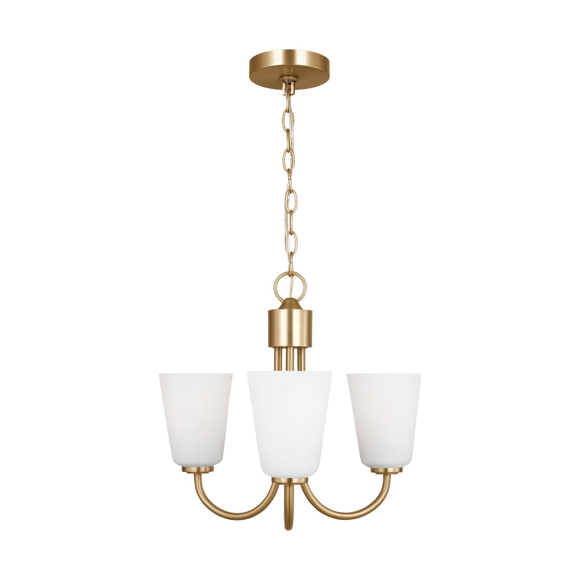Shown in Satin Brass finish and Etched Painted White Inside glass
