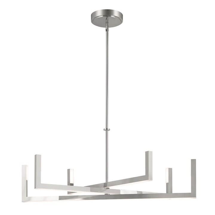 Priam 43 Inch 6 Light LED Chandelier by Elan Lighting