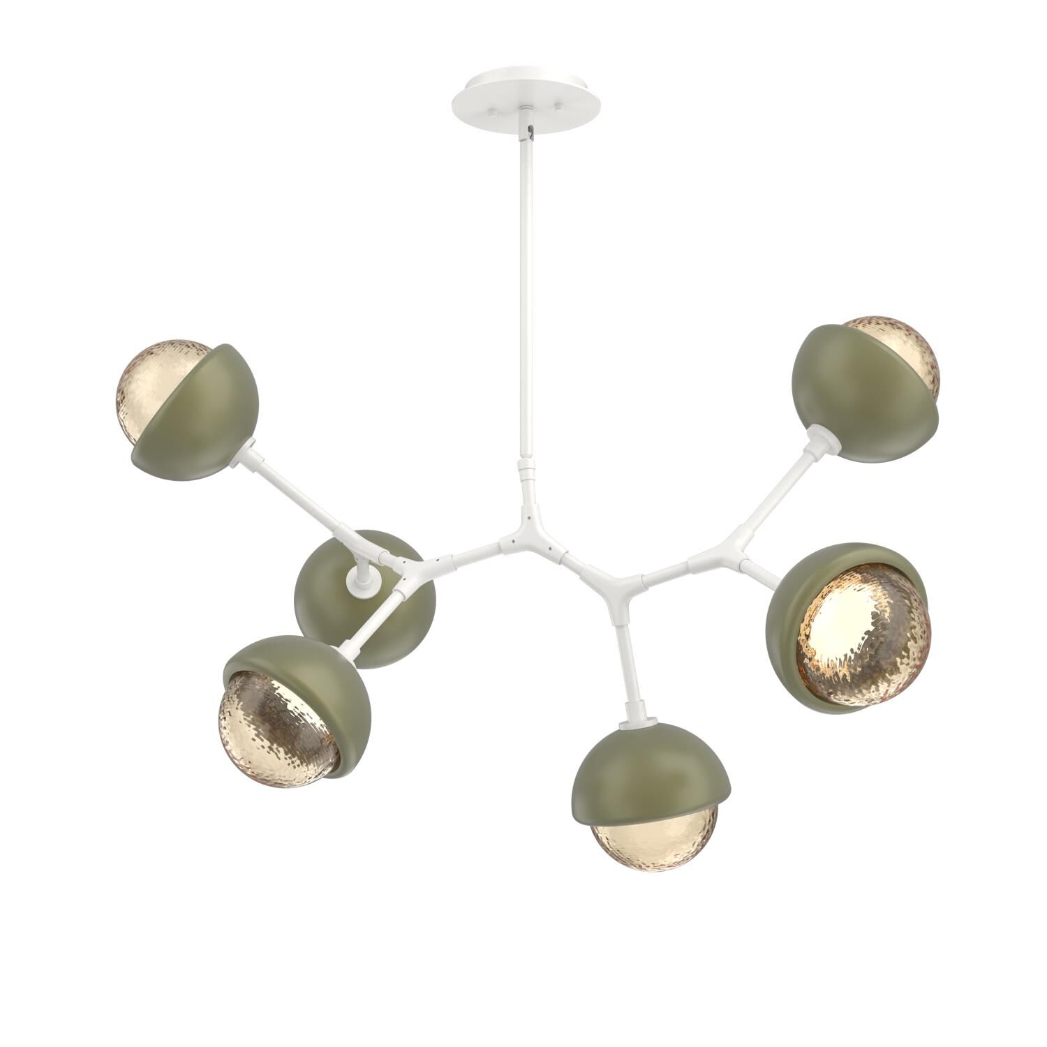 Levi Wilson Cabochon 31 Inch Linear Suspension Light by Hammerton Studio