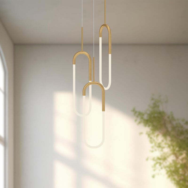 Huron 3 Light Multi Light Pendant by Kuzco