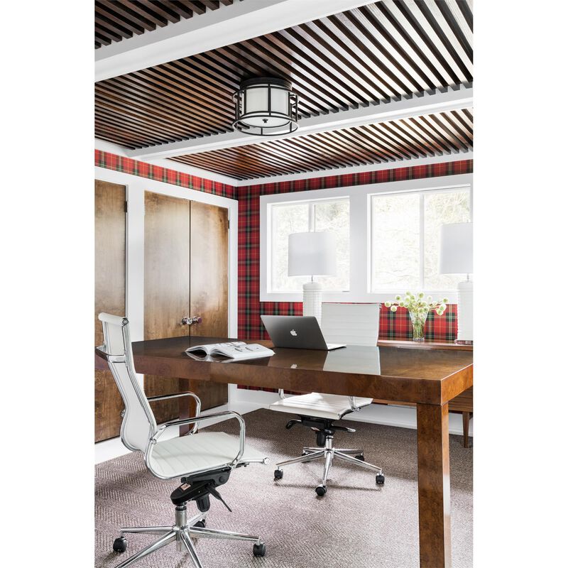 Brian Patrick Flynn Holton 15 Inch 2 Light Flush Mount by Crystorama