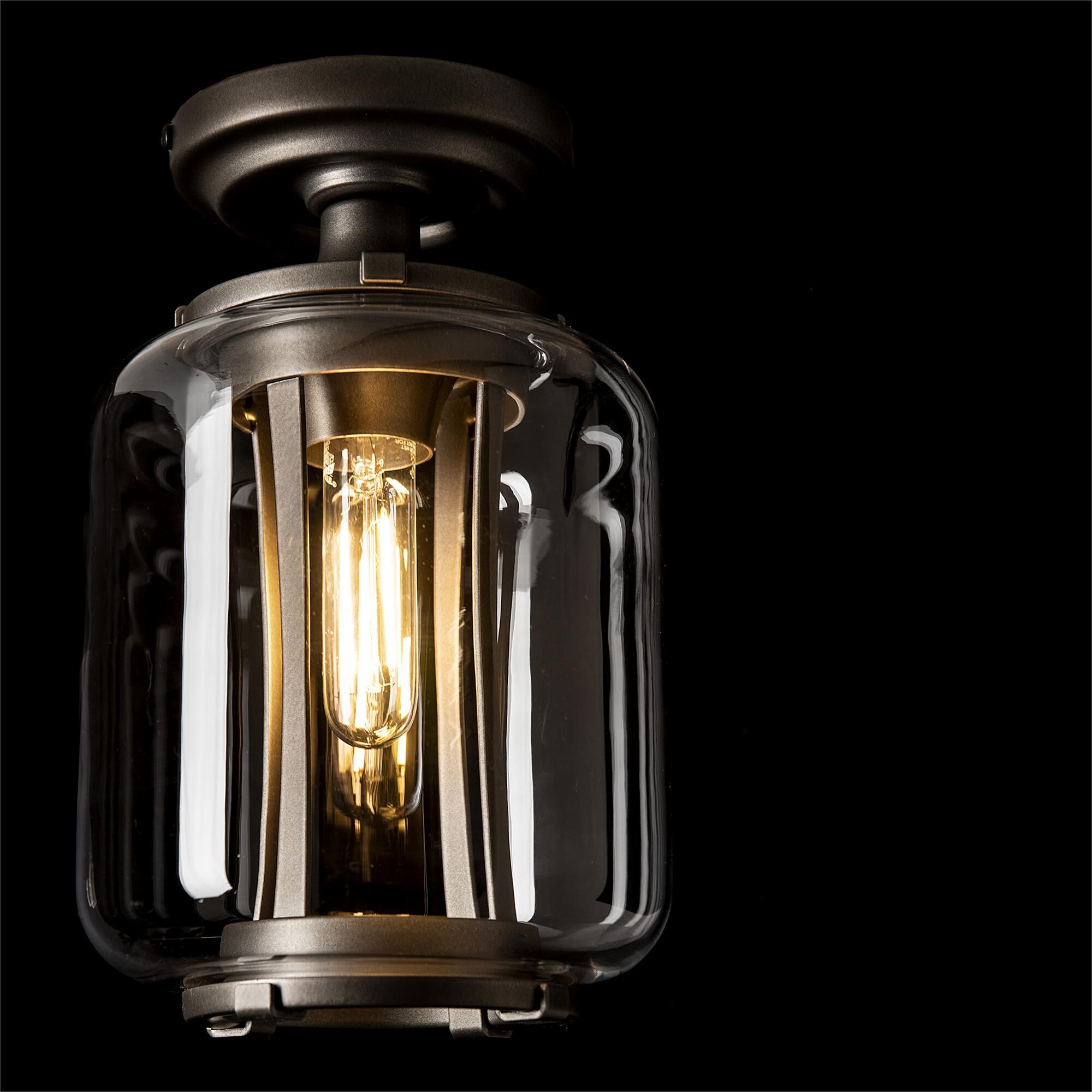Shown in Coastal Oil Rubbed Bronze finish and Clear glass