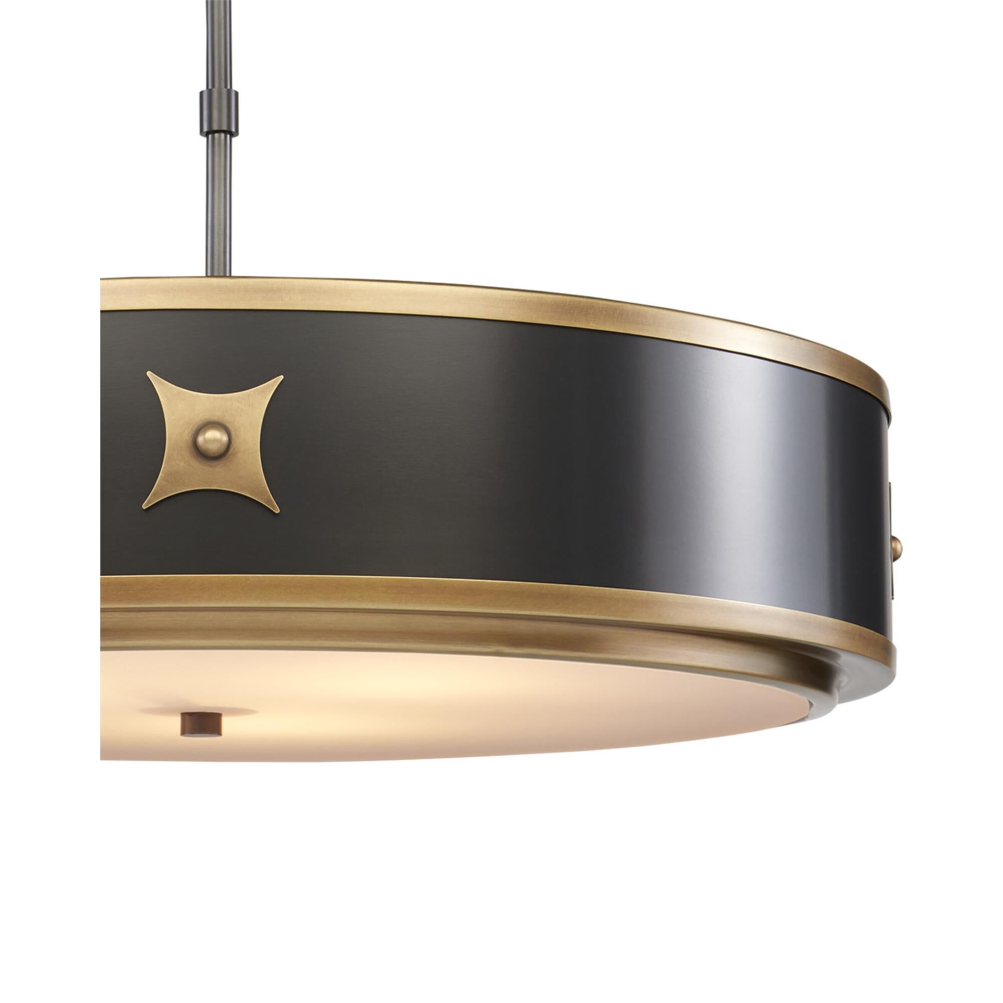 Huntsman 3 Light Semi Flush Mount,