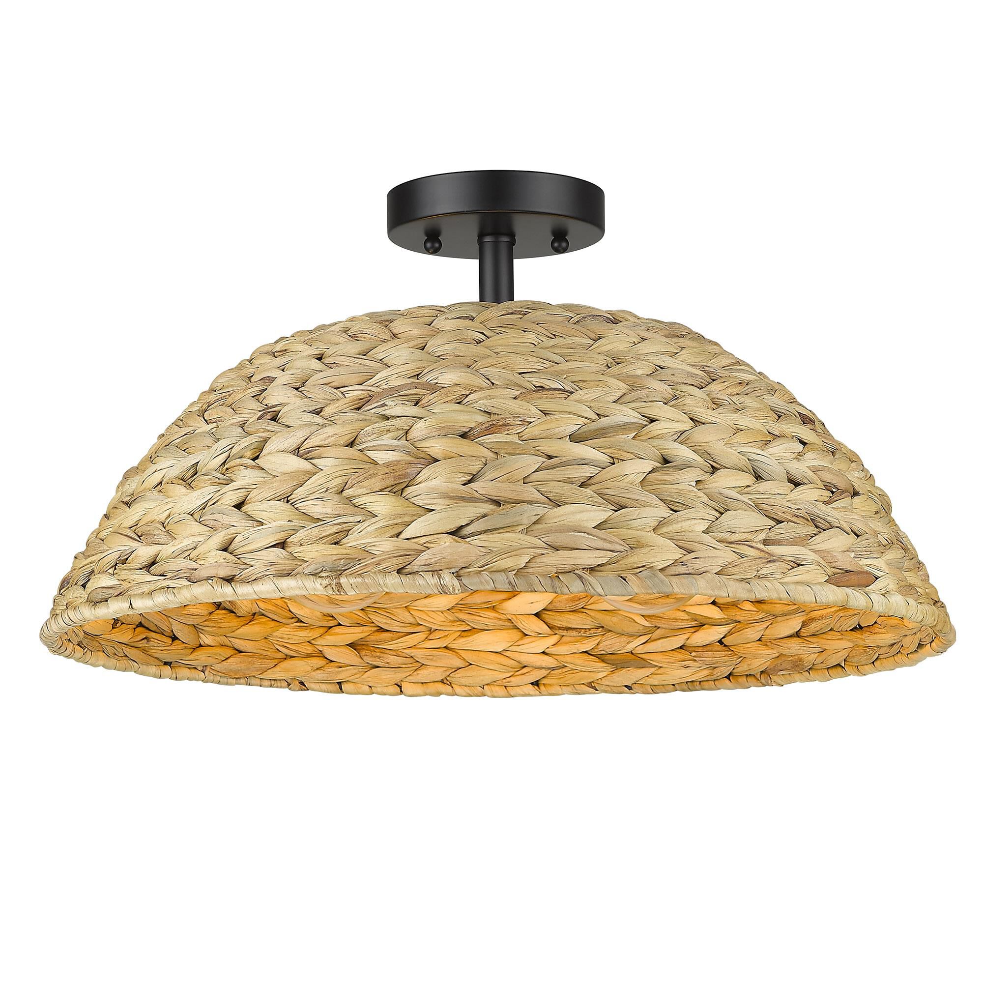 Rue 10 Inch Semi Flush Mount by Golden Lighting